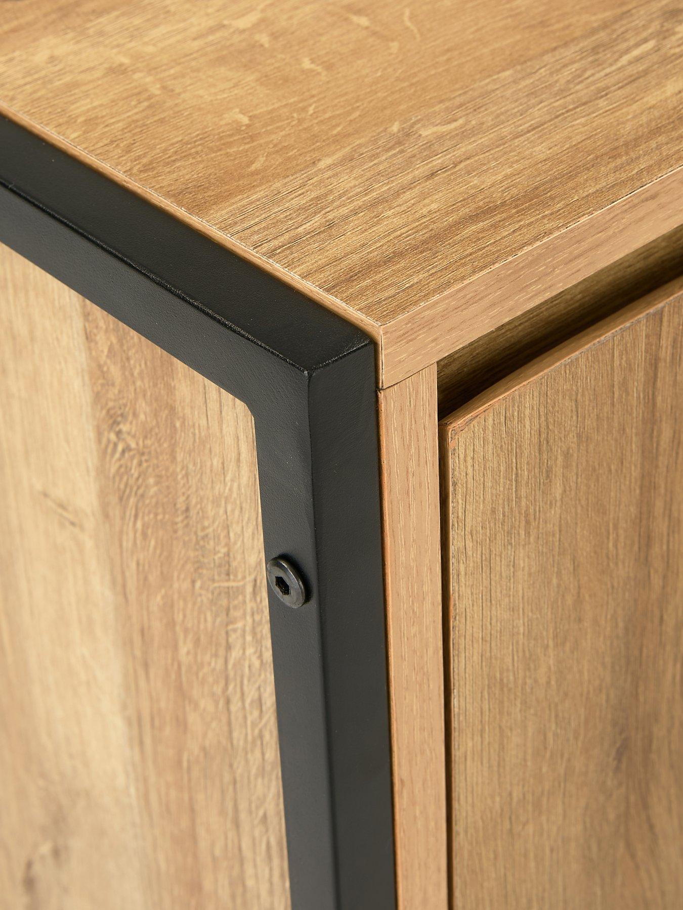 Image 6 of 7 of The Very Collection Larson Single Bathroom&nbsp;Console Unit - Dark Oak - FSC&reg; Certified