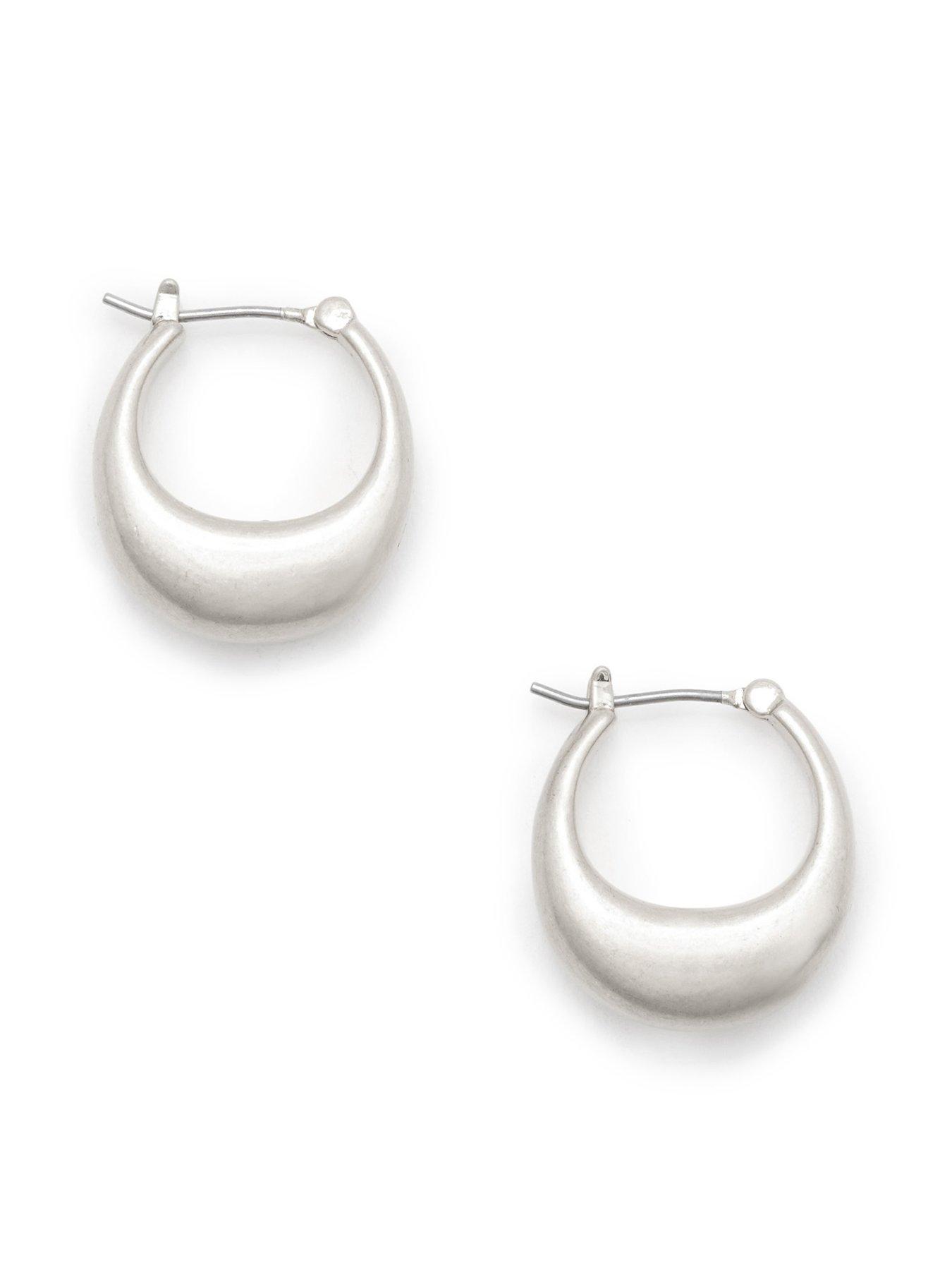 undefined Metal Hoop Tube Earrings
