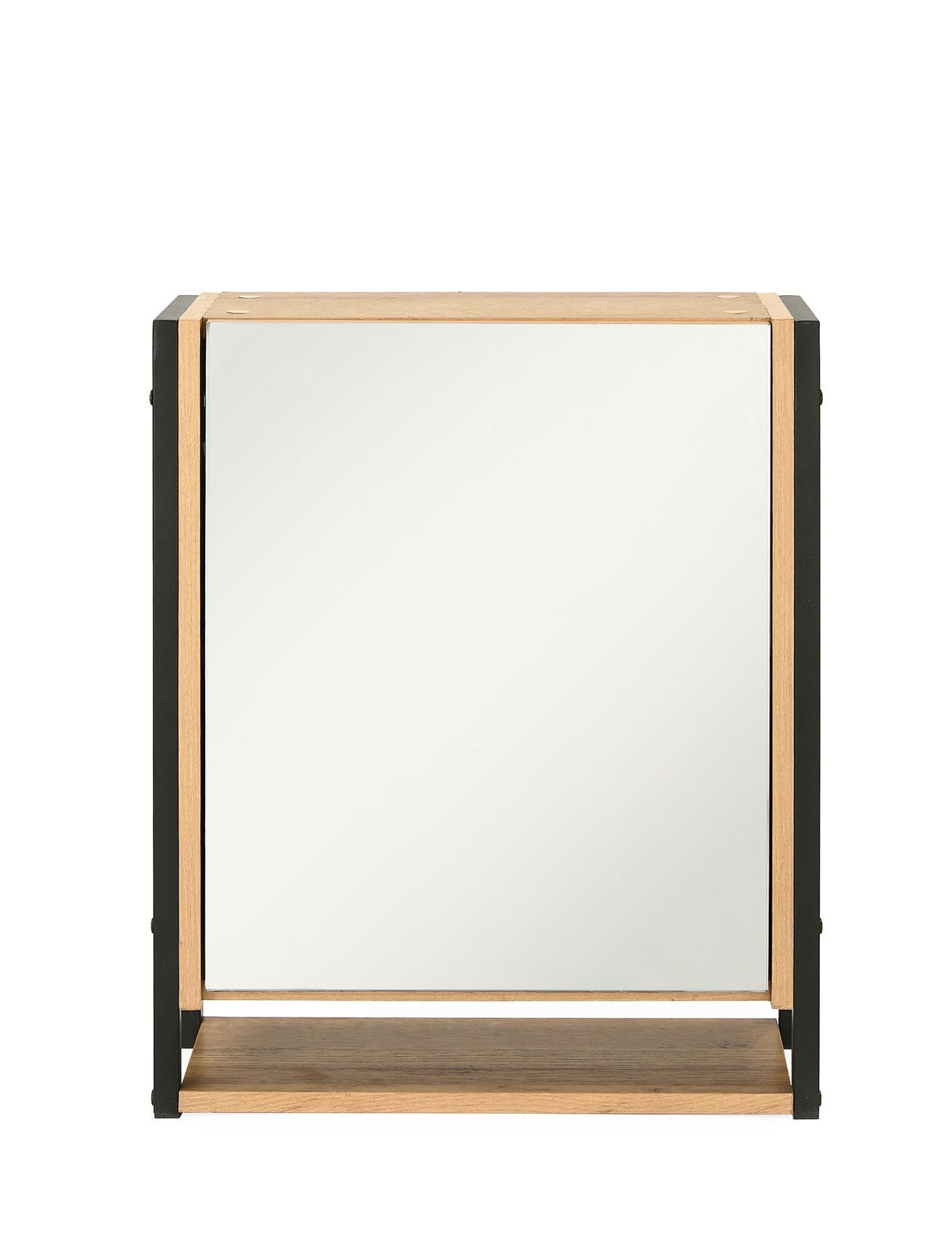 Image 3 of 7 of The Very Collection Larson Mirrored Bathroom Wall&nbsp;Cabinet - Dark Oak - FSC&reg; Certified