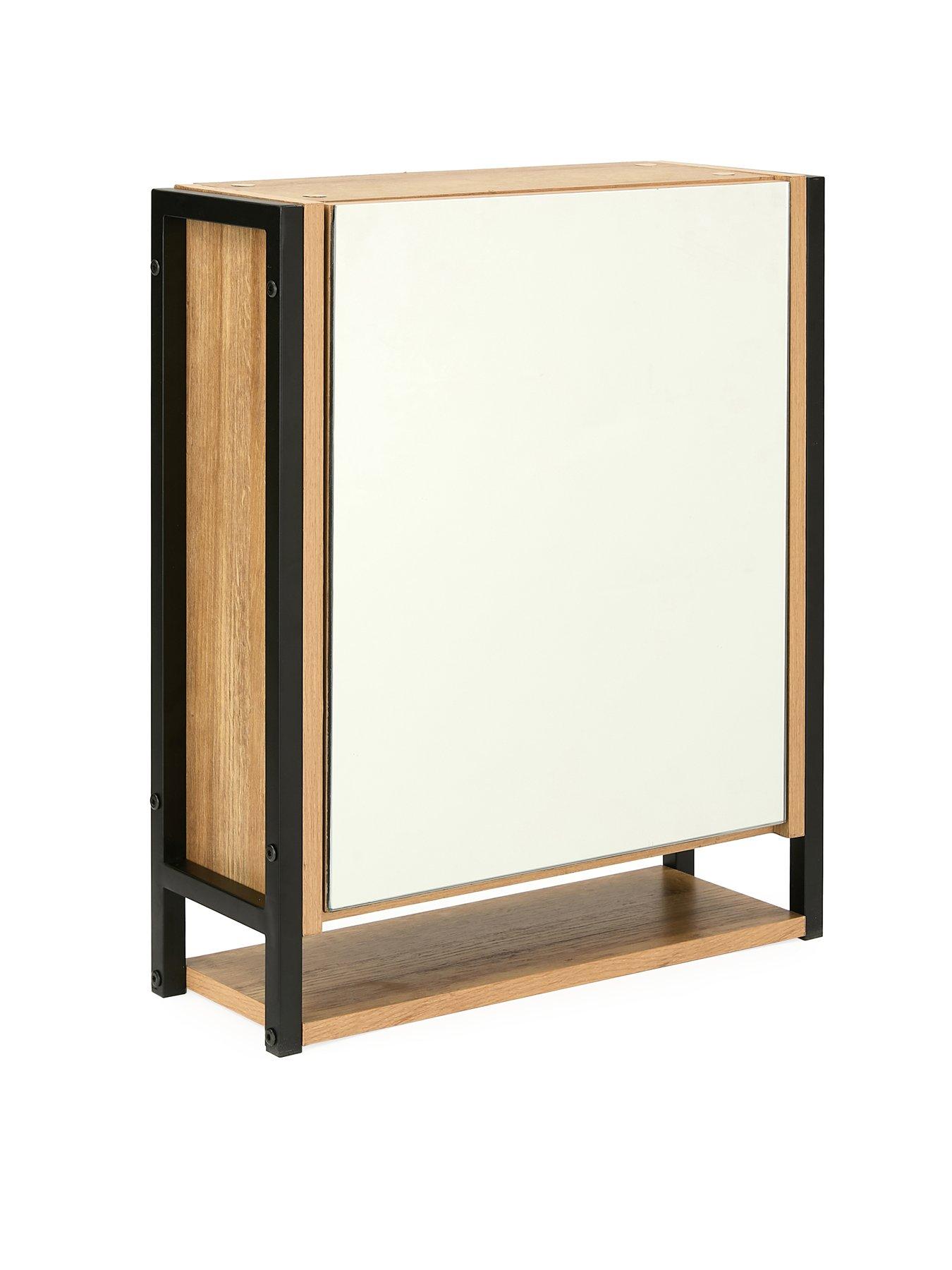 Image 4 of 7 of The Very Collection Larson Mirrored Bathroom Wall&nbsp;Cabinet - Dark Oak - FSC&reg; Certified