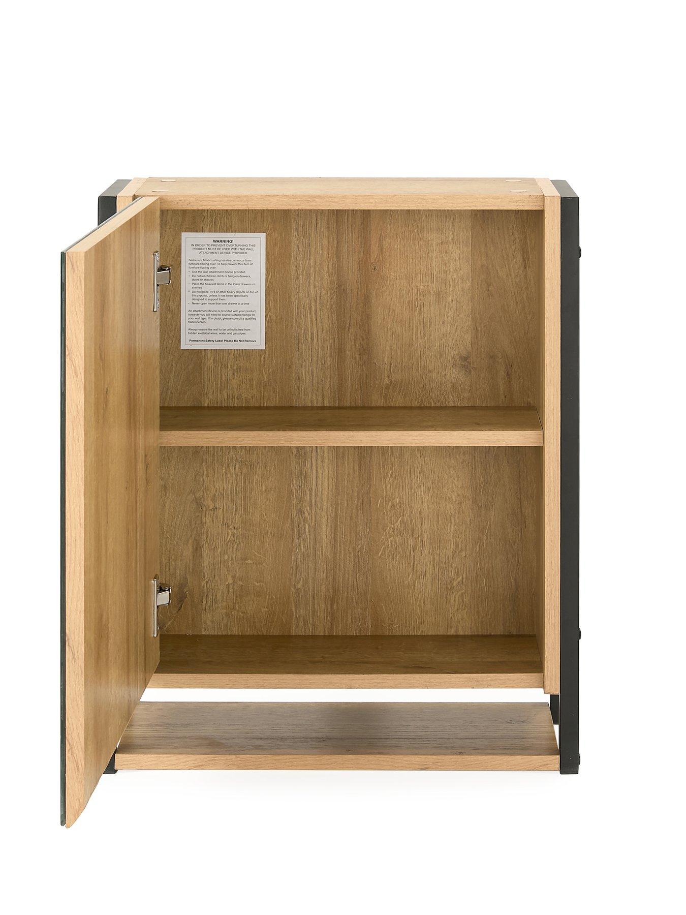 Image 5 of 7 of The Very Collection Larson Mirrored Bathroom Wall&nbsp;Cabinet - Dark Oak - FSC&reg; Certified
