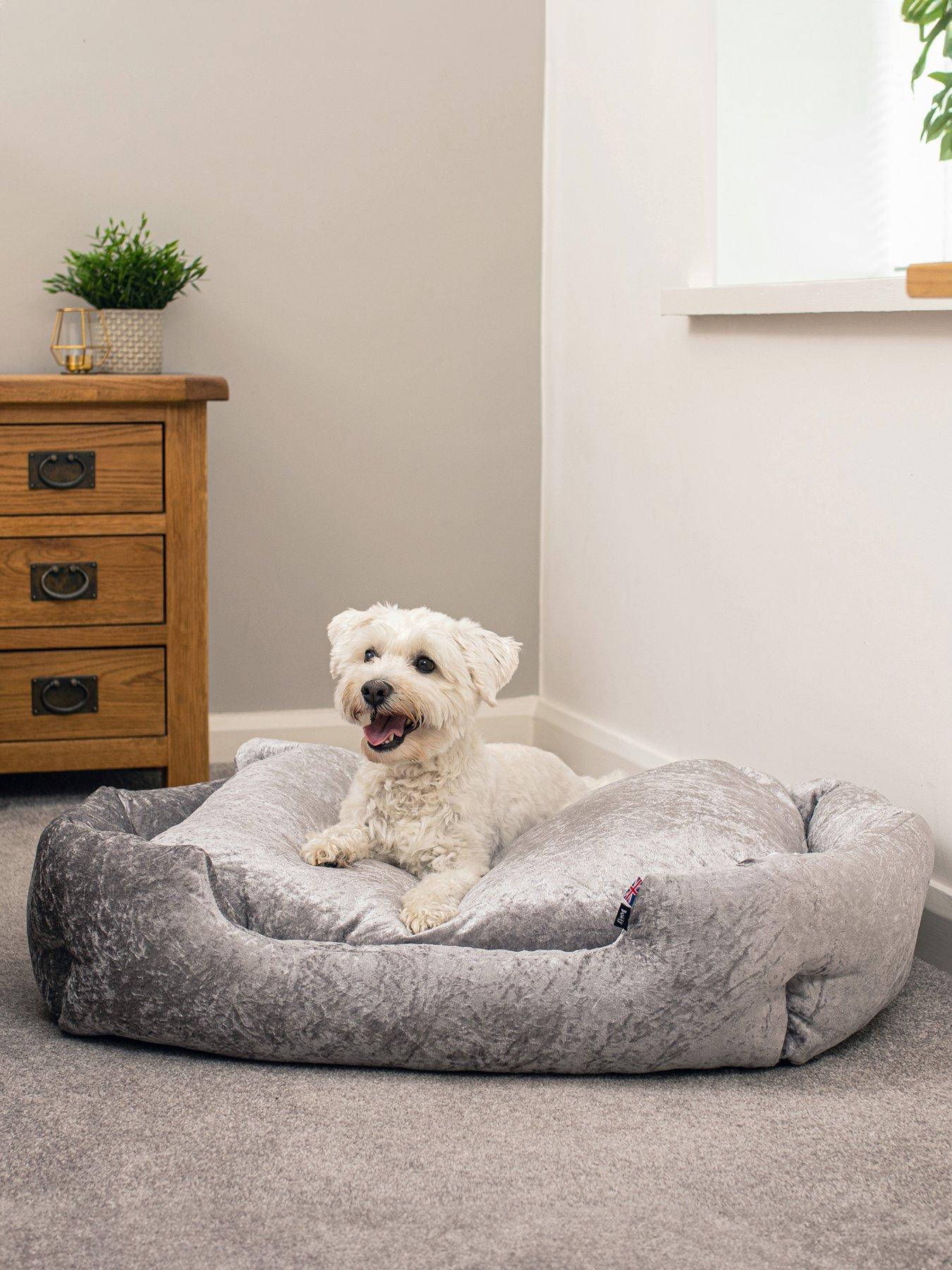 Product photograph of Bunty Bellagio Personalised Pet Bed-silver - Small from very.co.uk