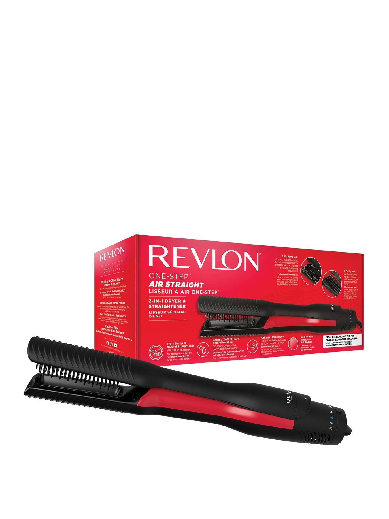 Revlon Women's One Step 2-In-1 Hair Dryer & Straightener - Black - Image 8