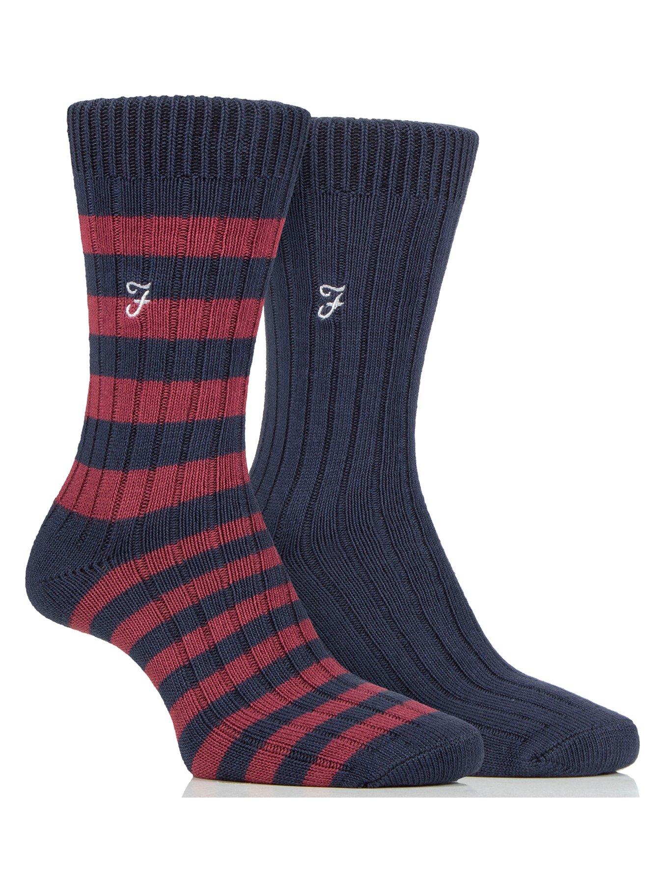 Farah 2 Pack Bamboo Boot Socks