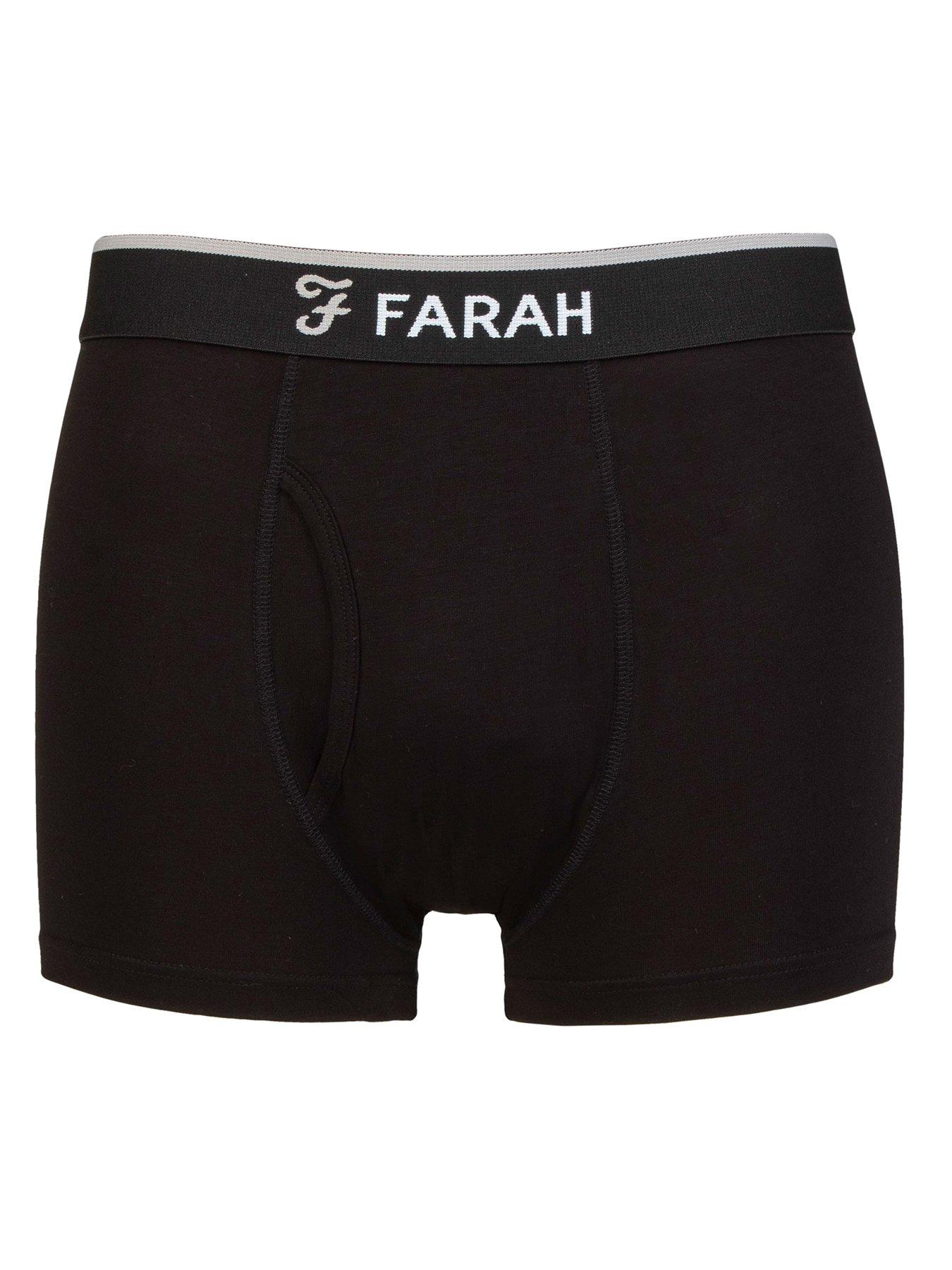 Farah 2 Pack Classic Bamboo Trunks - Black