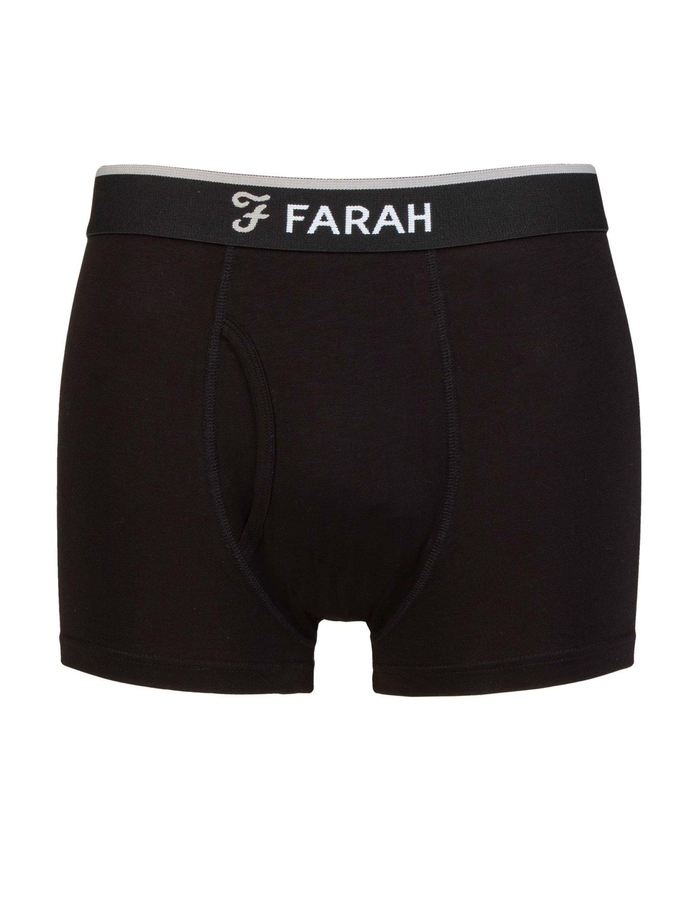 Image 2 of 3 of Farah 2 Pack Classic Bamboo Trunks - Black