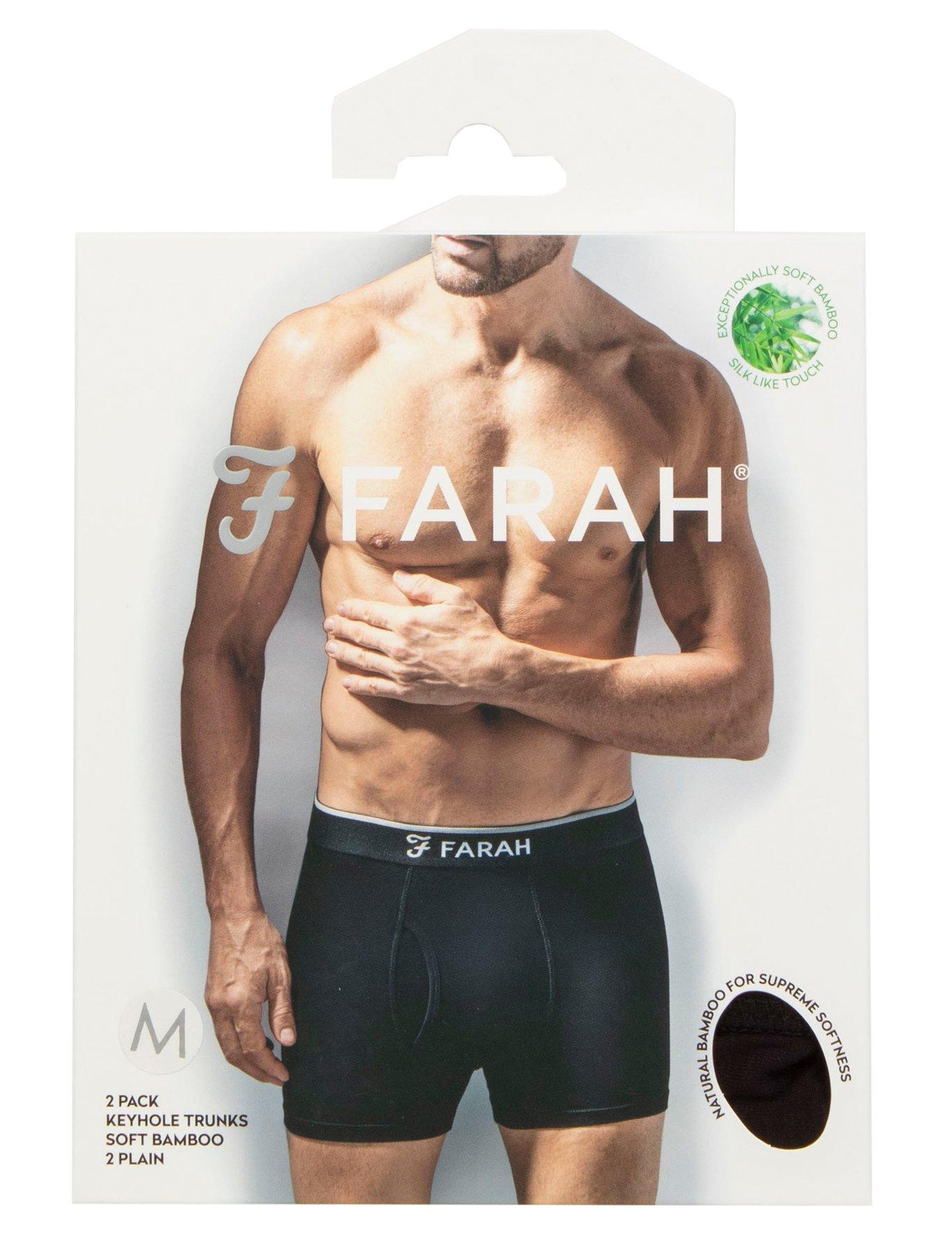 Image 3 of 3 of Farah 2 Pack Classic Bamboo Trunks - Black