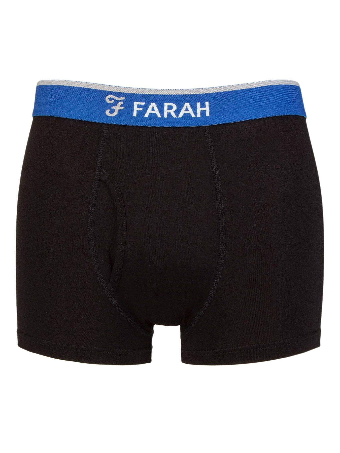 Farah 2 Pack Classic Bamboo Trunks - Black