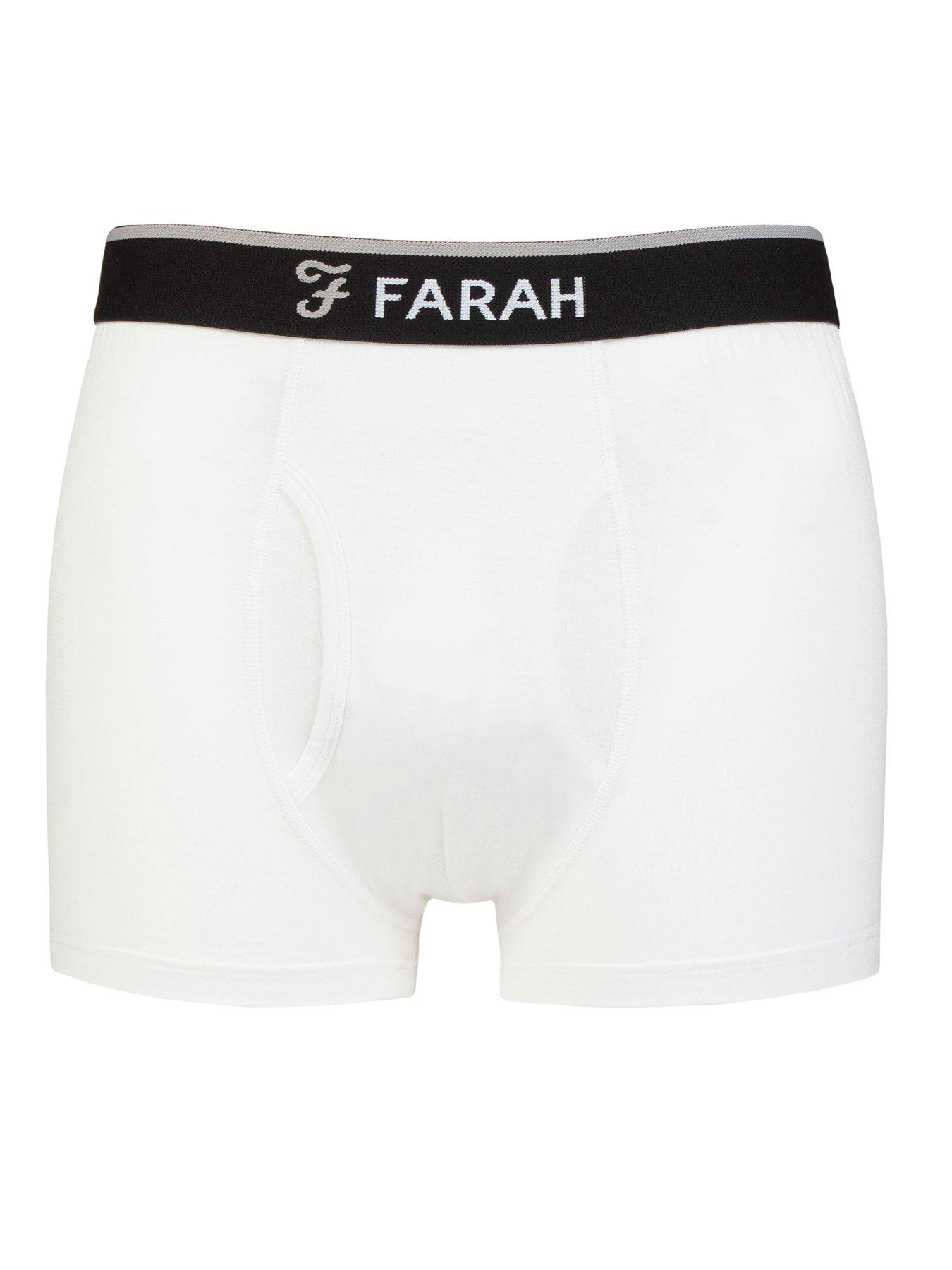Farah 2 Pack Classic Bamboo Trunks - White