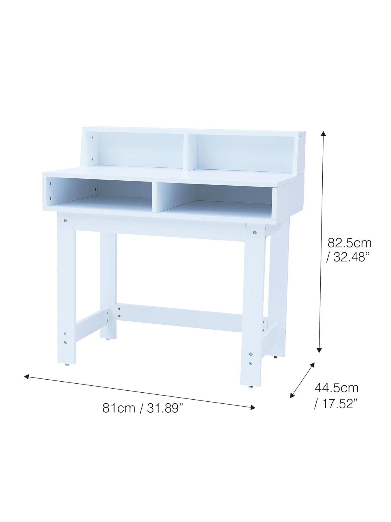 Image 5 of 6 of Teamson Kids Fantasy Fields Kids Wooden Desk & Chairs Set With Storage