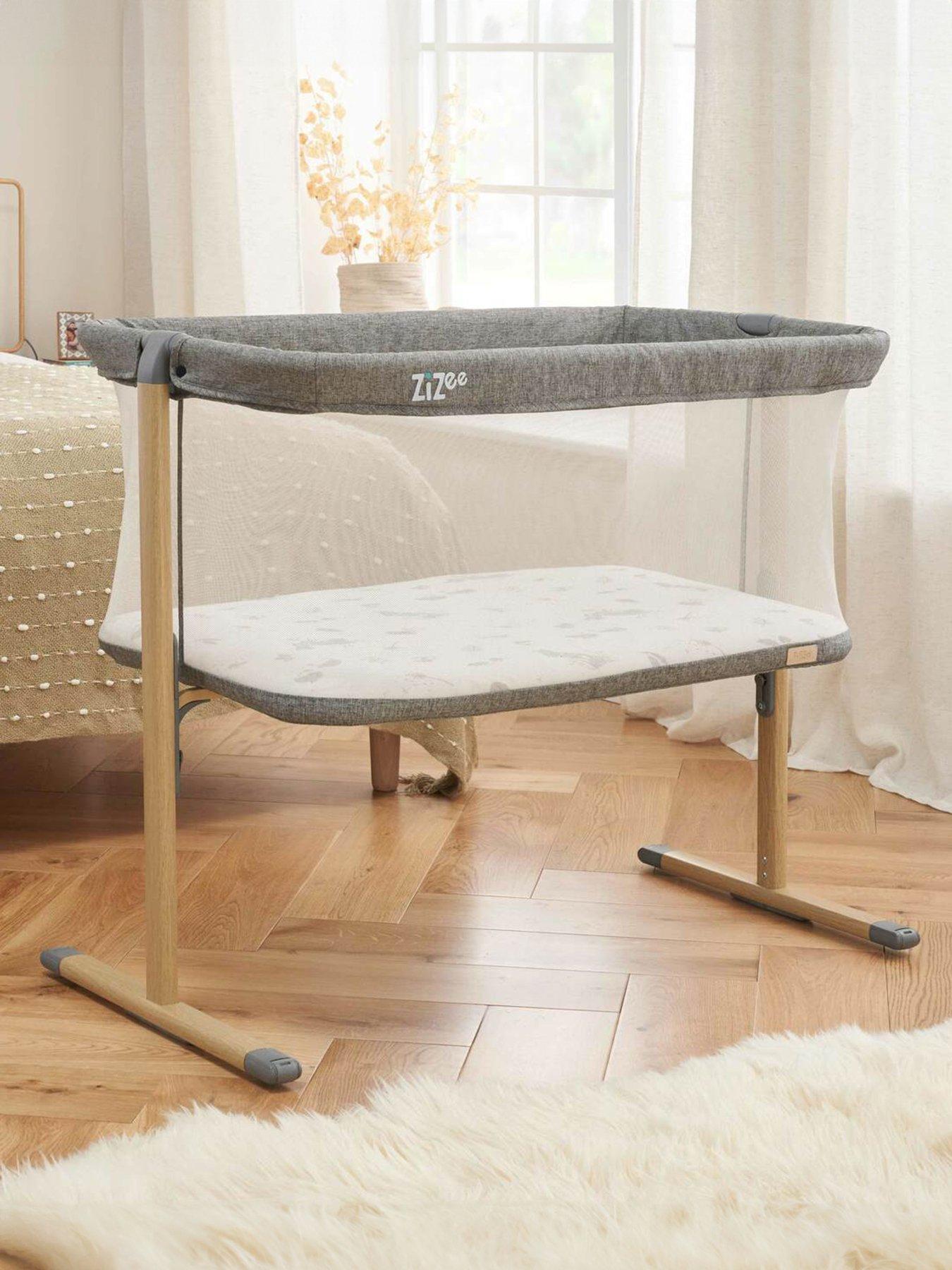 Product photograph of Tutti Bambini Zizee Essential Crib - Oak Charcoal from very.co.uk