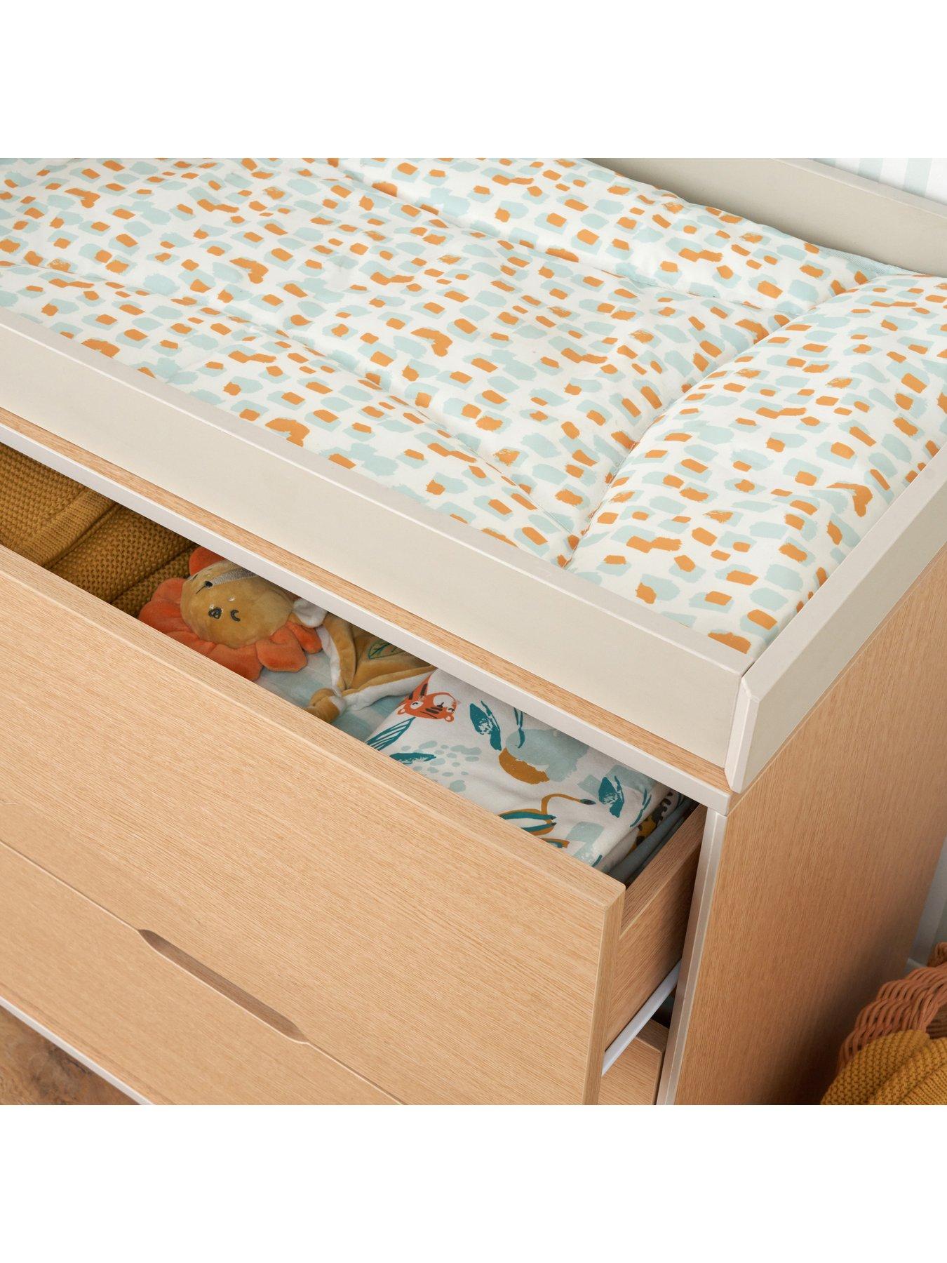 Image 4 of 7 of Tutti Bambini Hygge 3pc Room Set - Light Oak/White Sand - inc Sprung Mattress