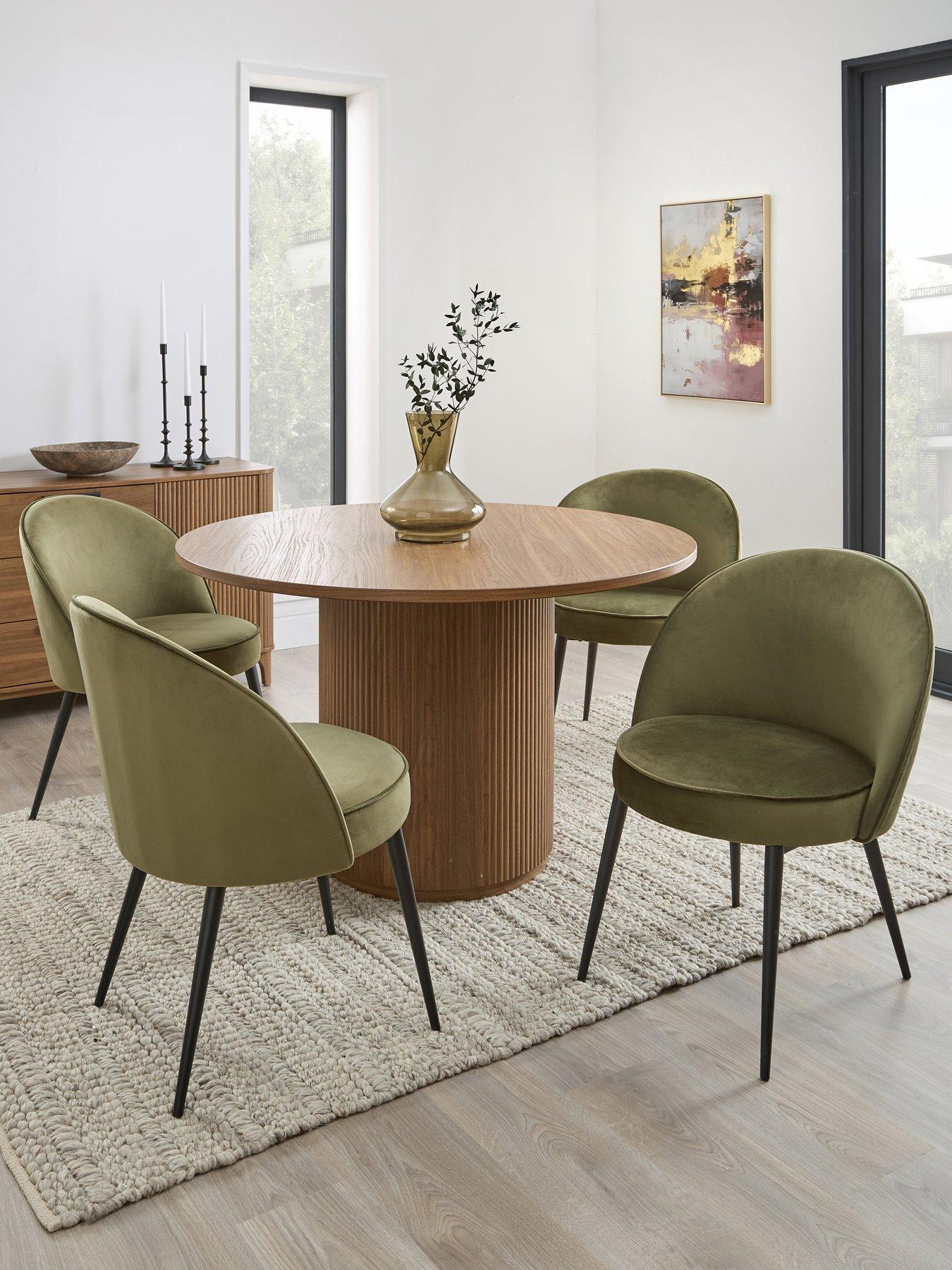 undefined Carina Round Dining Table & 4 Chairs