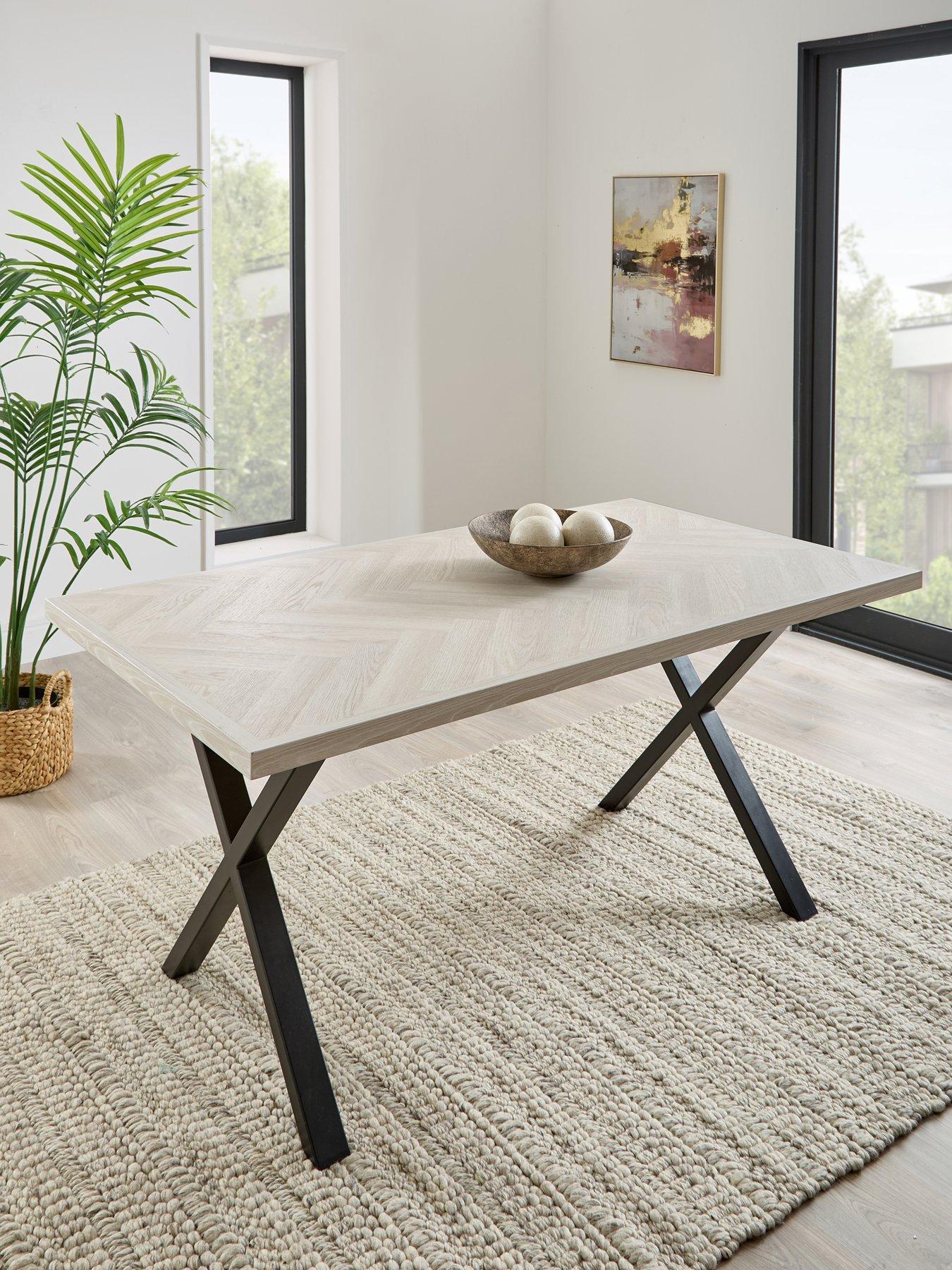 undefined Kaia Chevron 160cm Dining Table