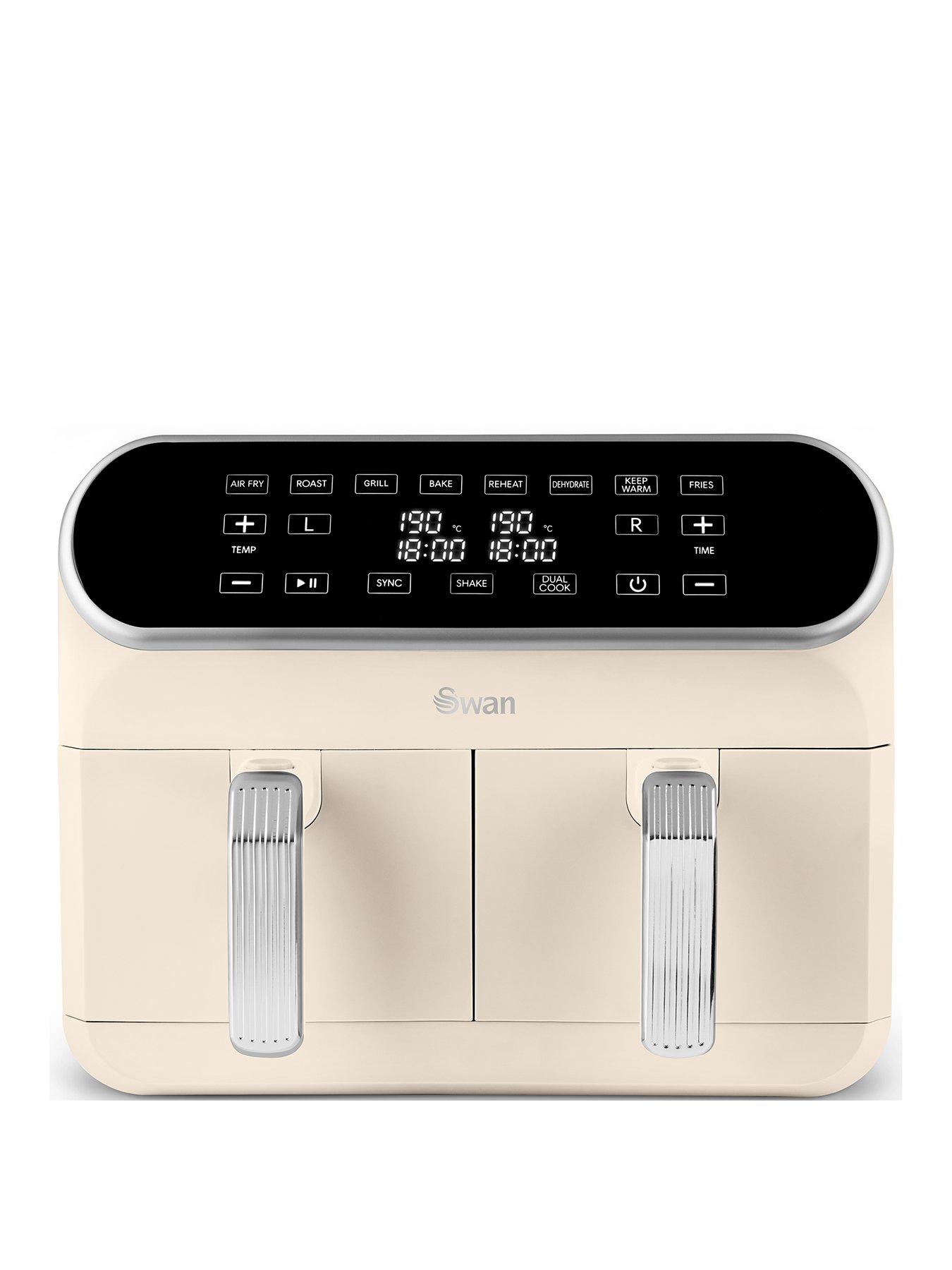 undefined Retro 8L Dual Air Fryer - Cream
