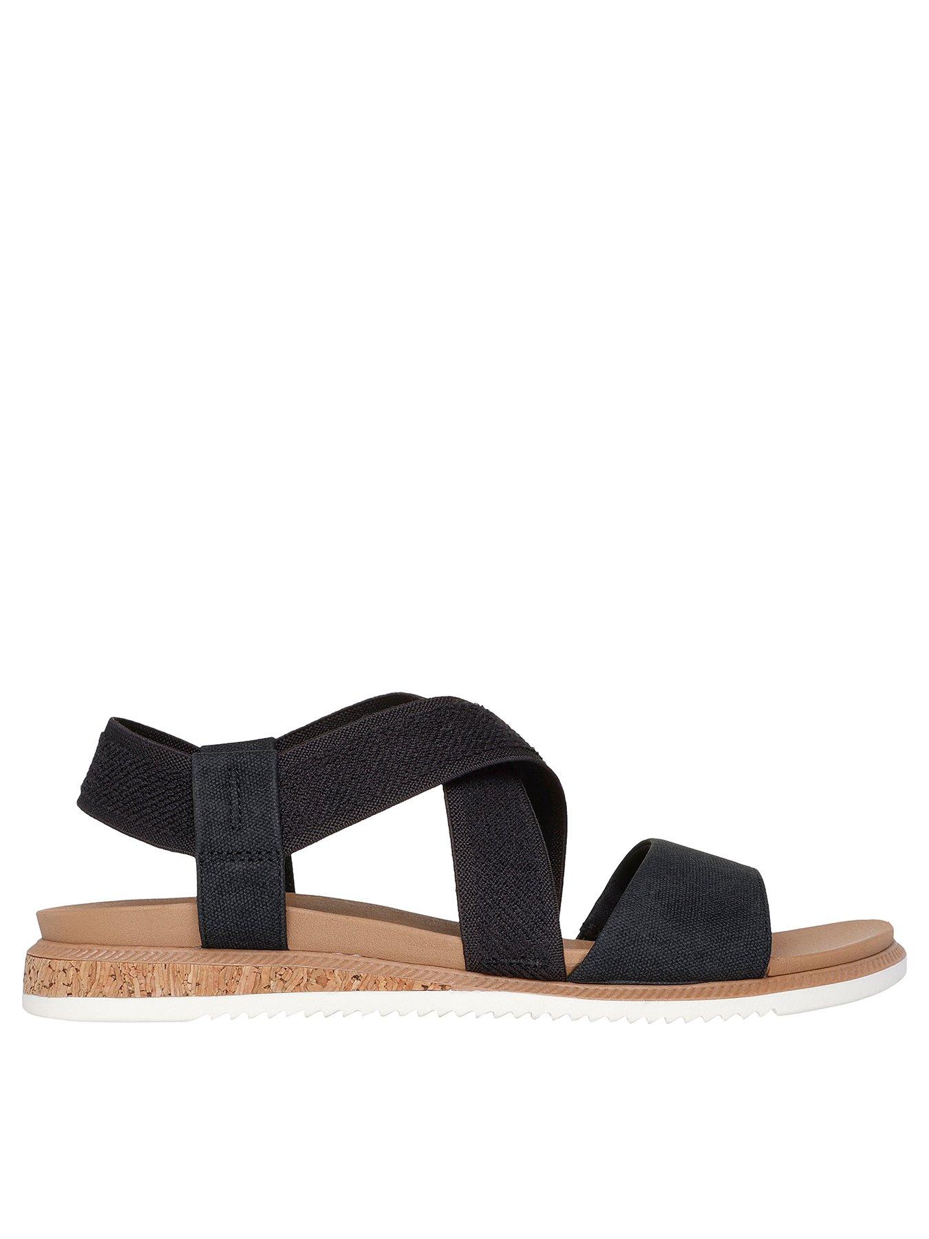 Image 1 of 5 of Skechers Bobs Desert Kiss Low Gore Sandal - Black