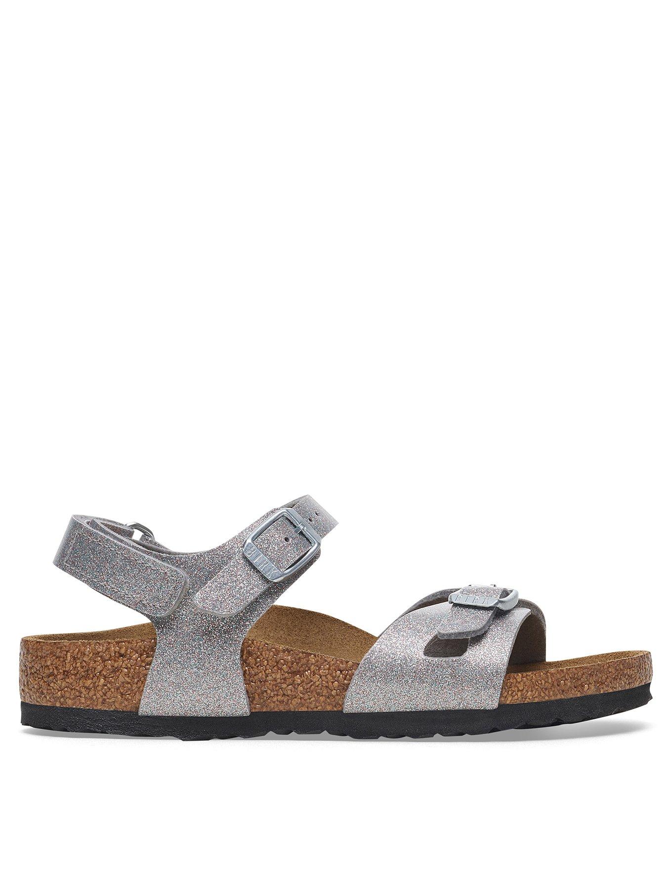 Image 1 of 3 of Birkenstock Rio AS Kids BF Sparkling Silver