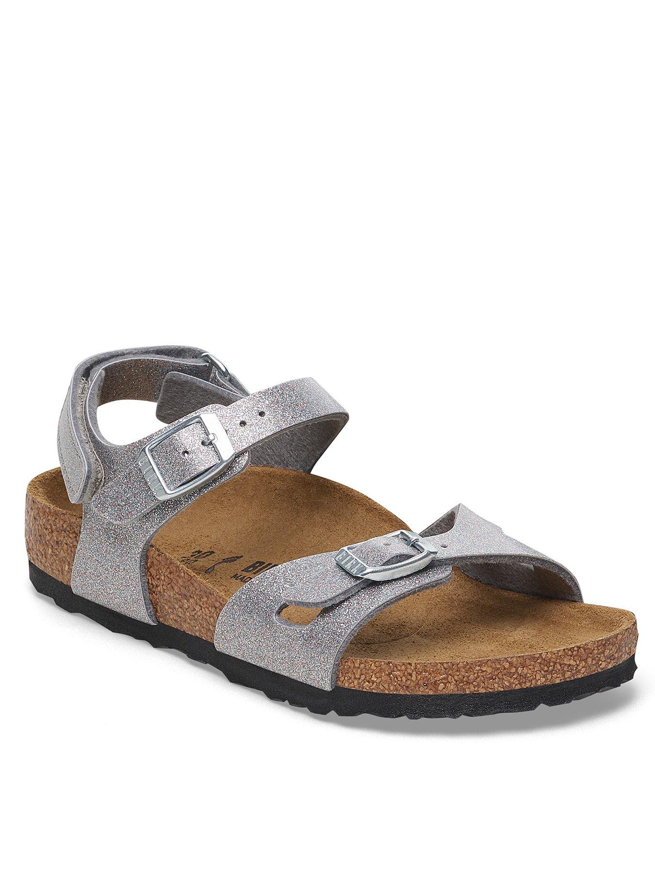 Image 2 of 3 of Birkenstock Rio AS Kids BF Sparkling Silver