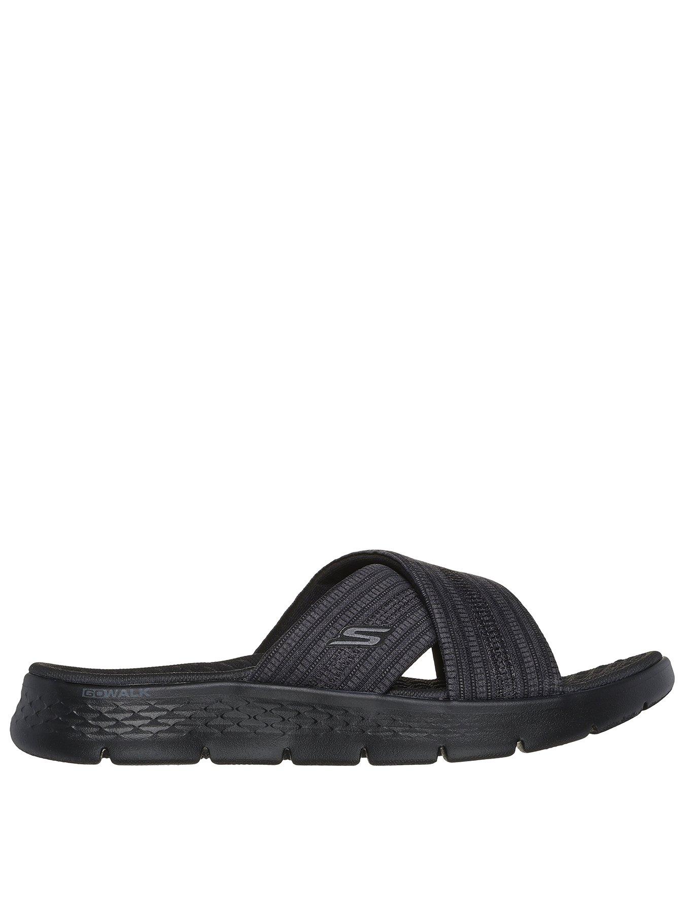 Skechers Go Walk Flex Crossband Slide - Black