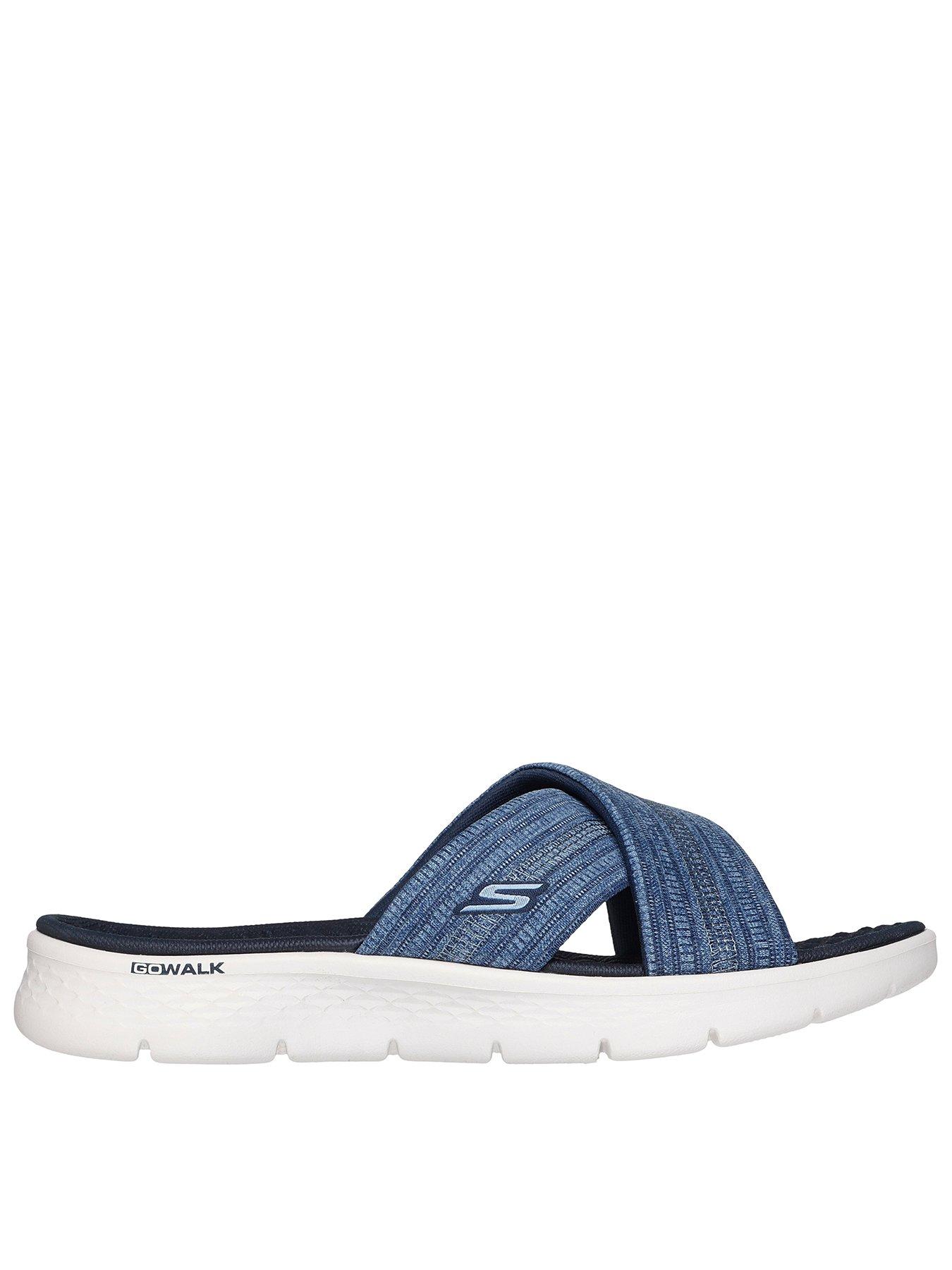 undefined Go Walk Flex Crossband Slide - Navy