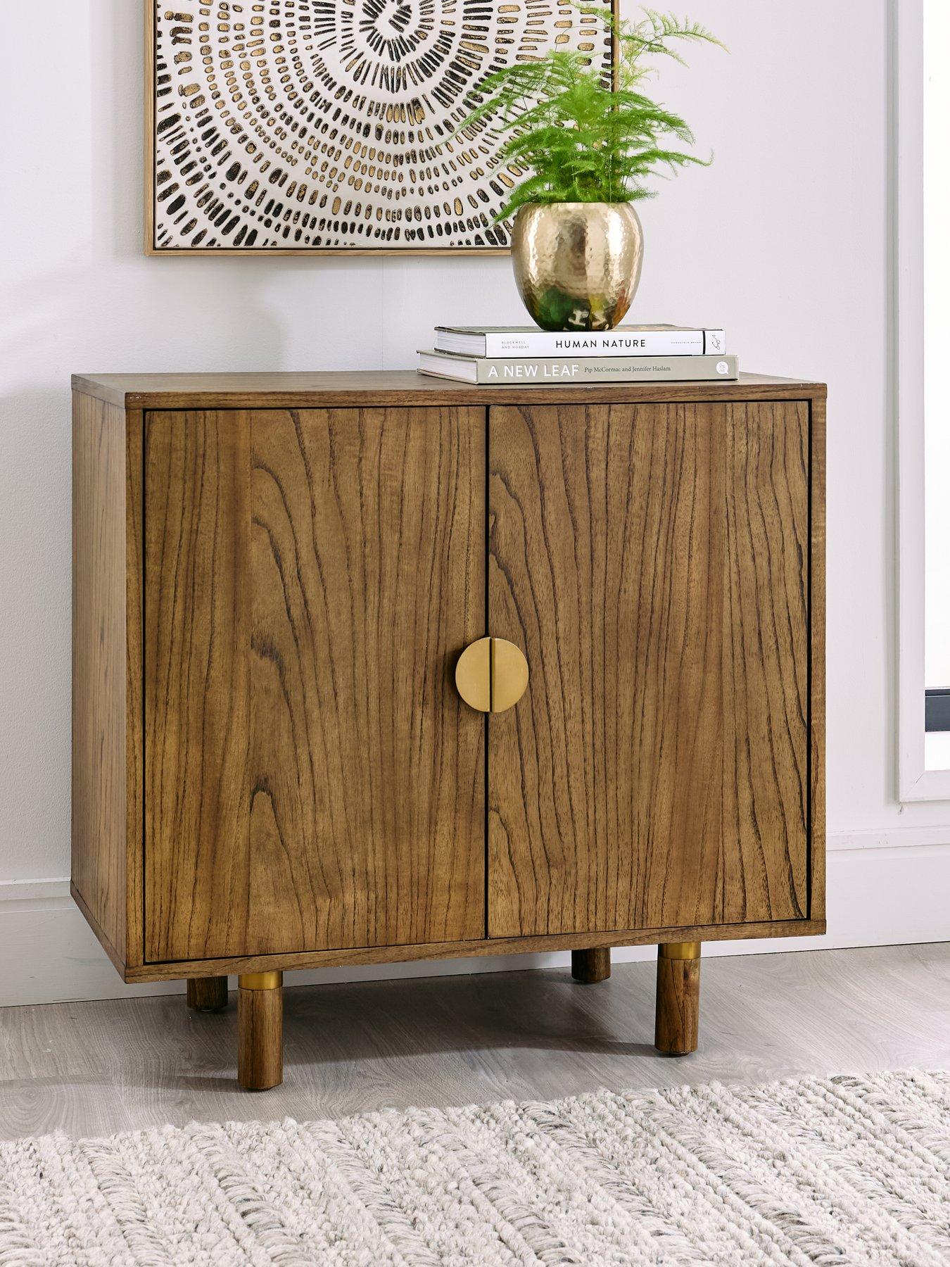 Product photograph of Very Home Disc 2 Door Compact Sideboard from very.co.uk