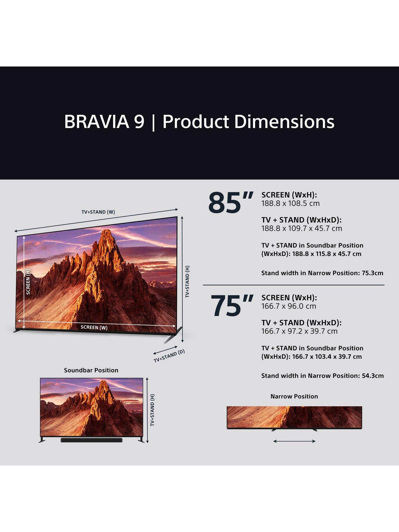 Image 6 of 7 of Sony Bravia 9 75" QLED XR MiniLED 4K HDR Smart TV - K75XR90PU