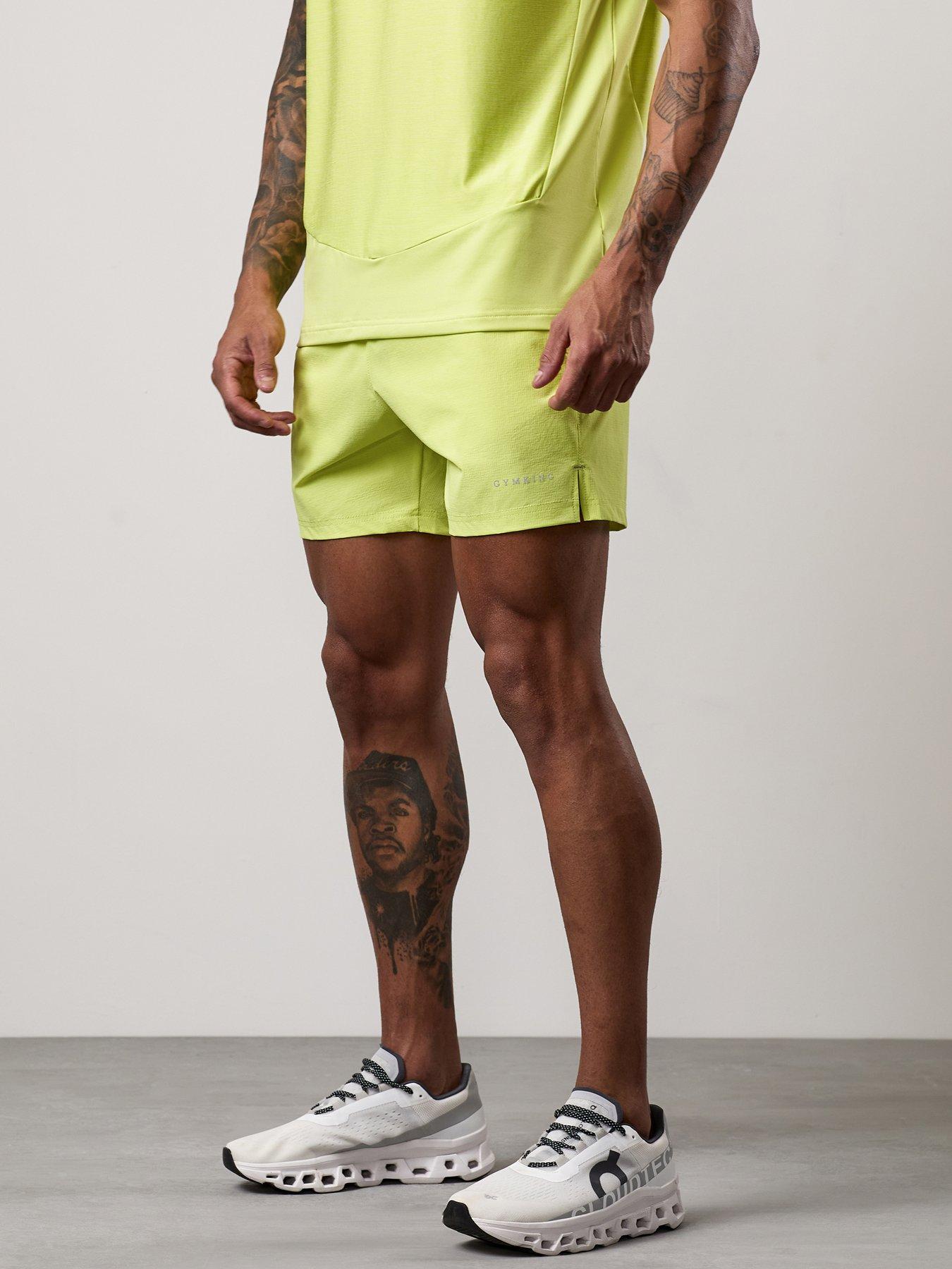 Gym King Men's Fusion Hybrid 5 Inch Shorts, Green, Size Xs, Men