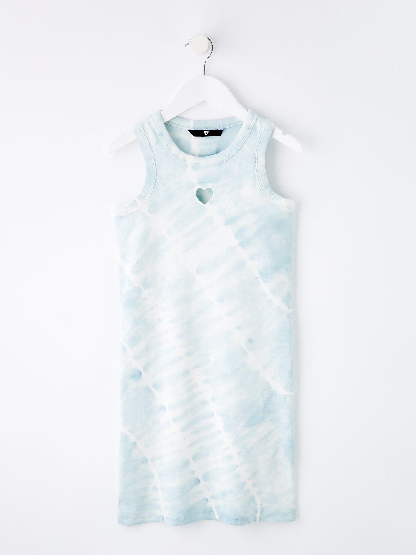 undefined Girls Tie Dye Dress - Blue