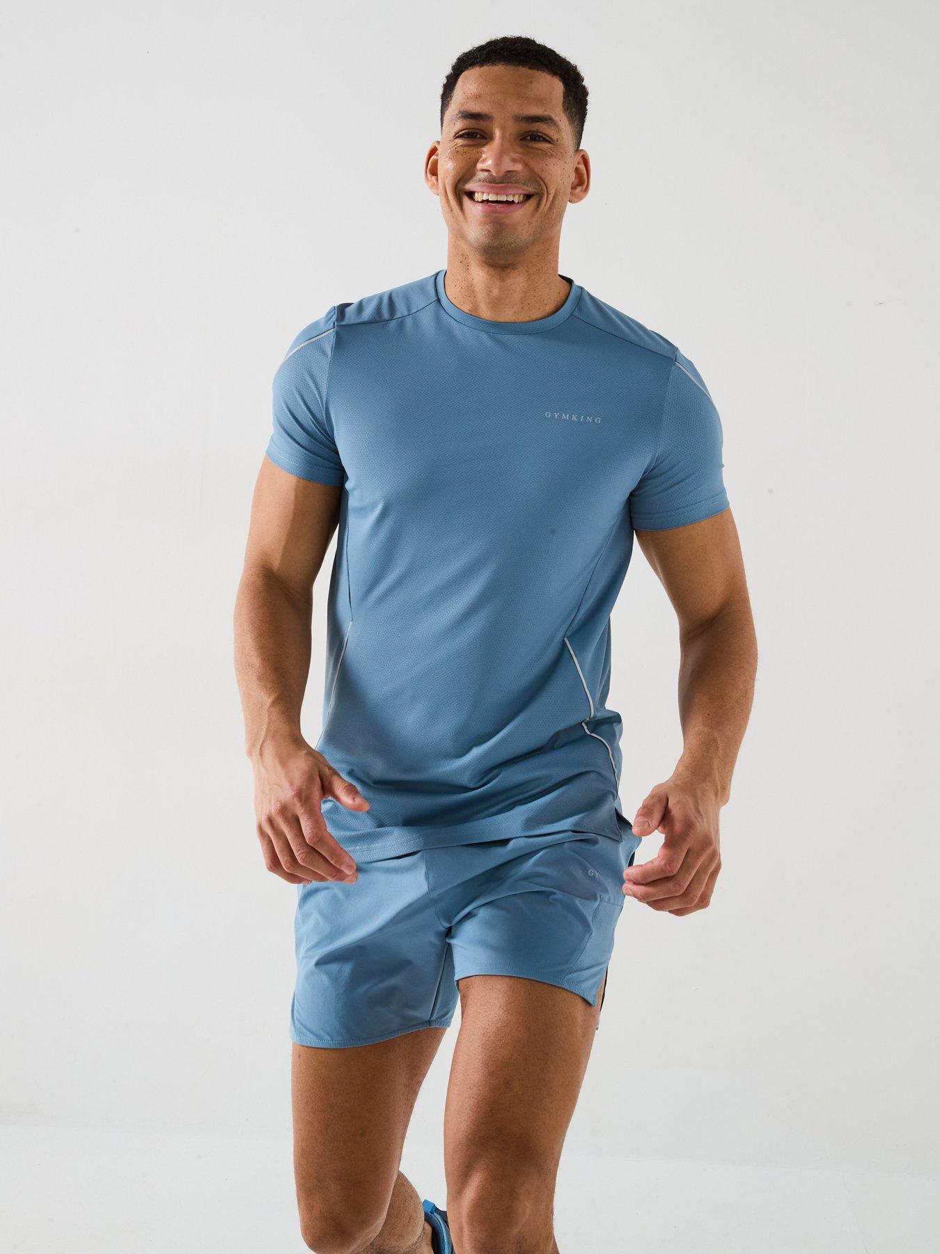 Gym King Men's Hex Tee - Blue