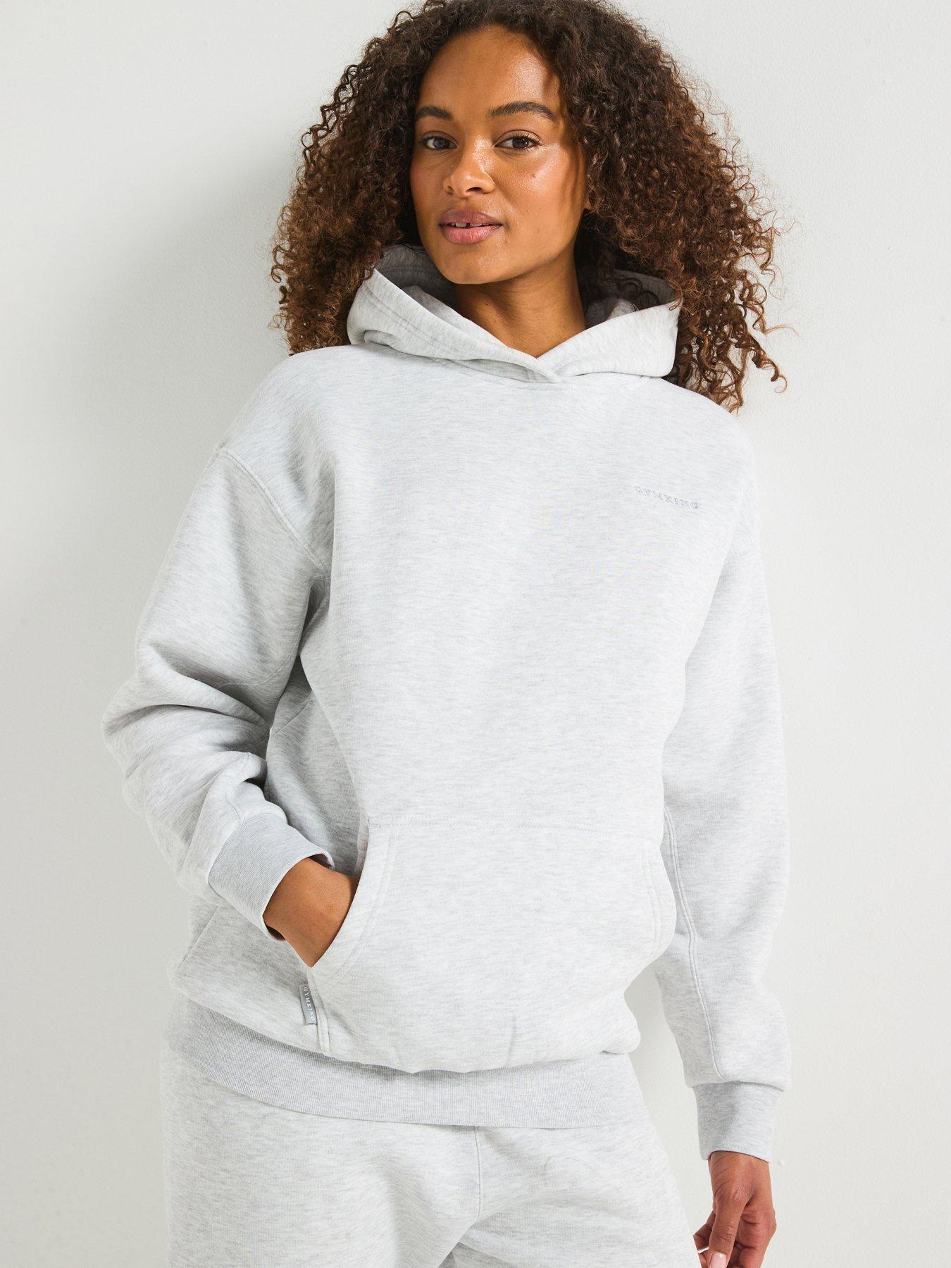 Image 1 of 6 of Gym King Women's 365 Relaxed Fit Hood - White