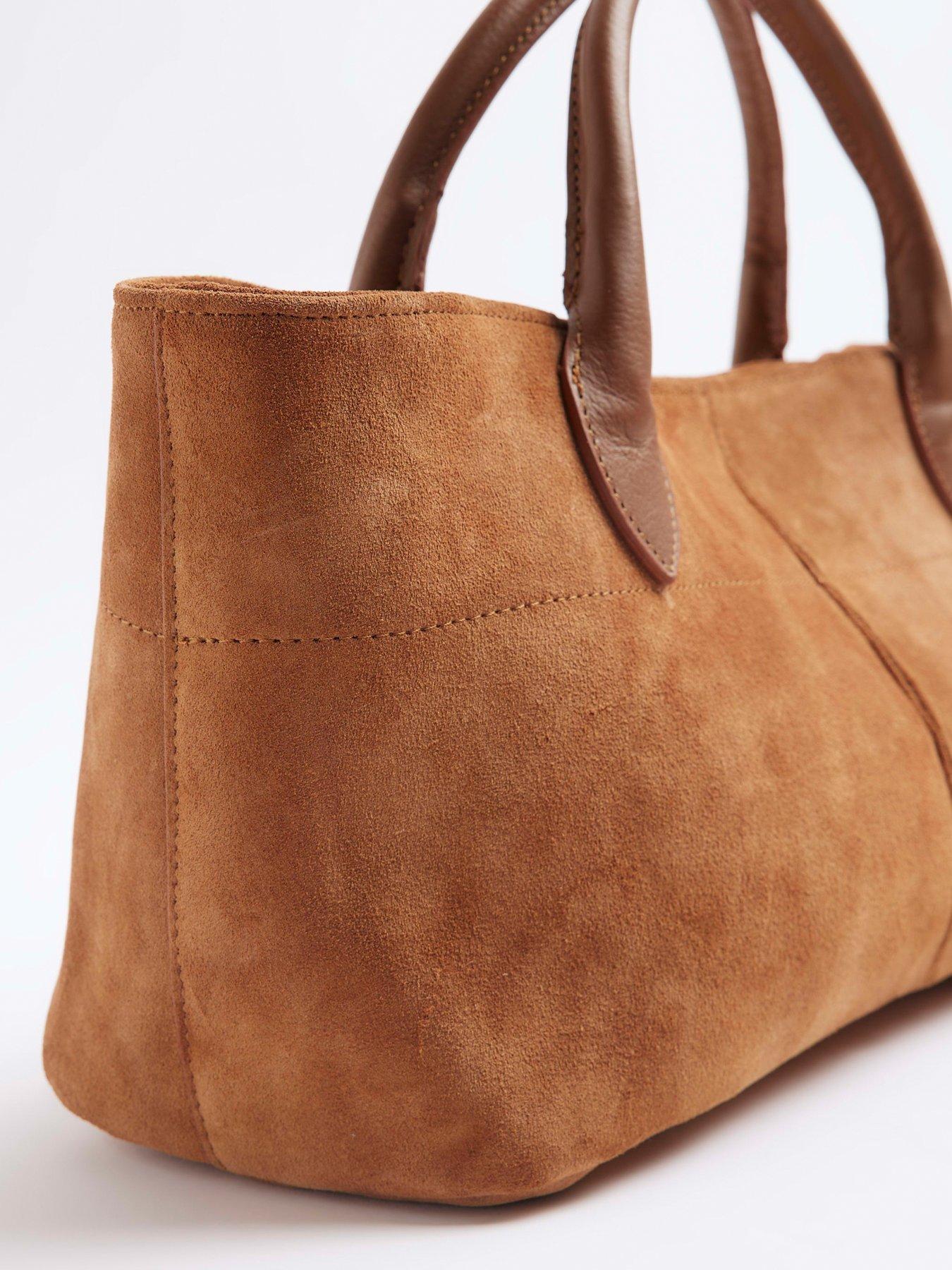 Suede Western Tote Brown