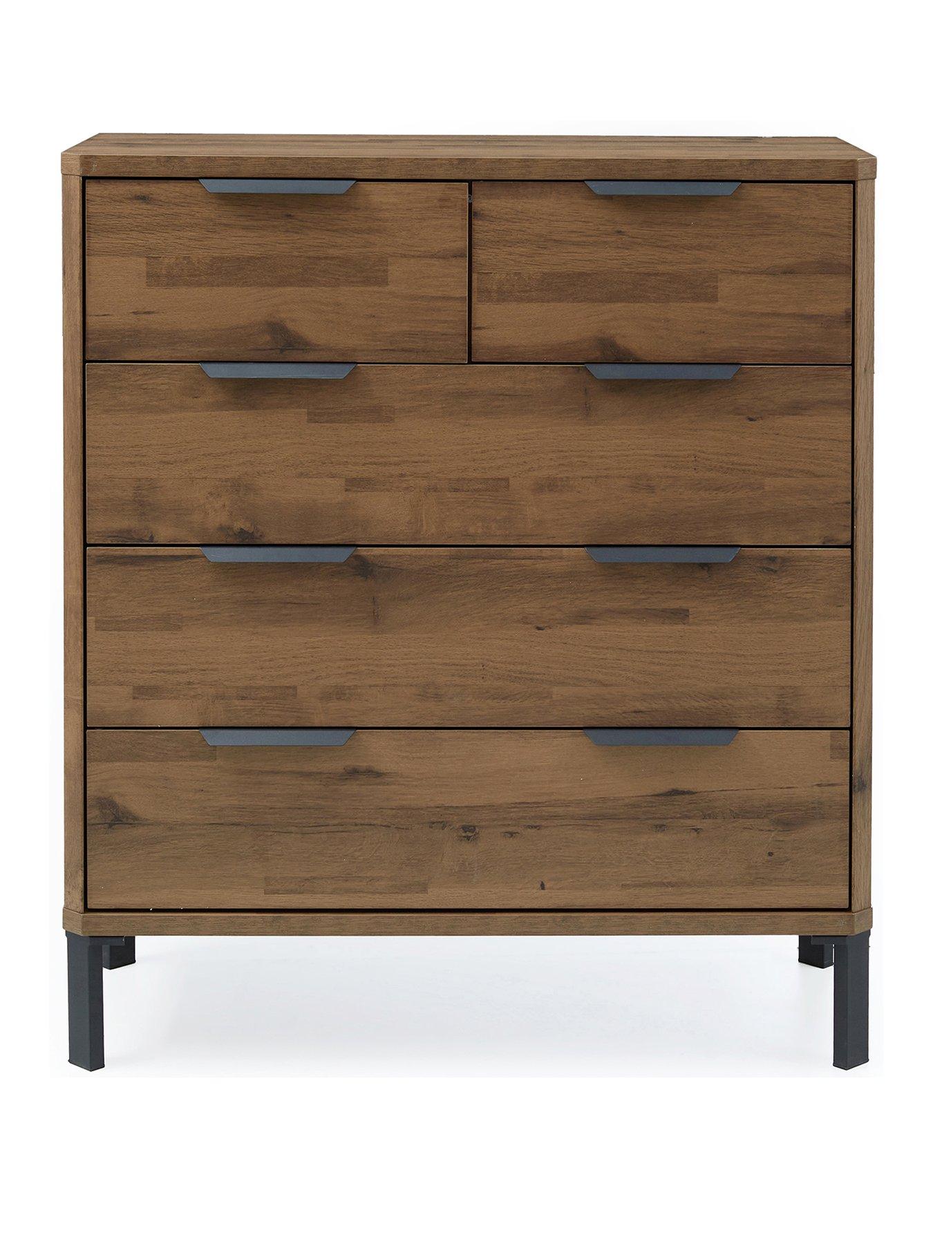Image 2 of 7 of The Very Collection Harlem 2&nbsp;+ 3&nbsp;Drawer Chest - Mid Oak -&nbsp;FSC&reg; Certified