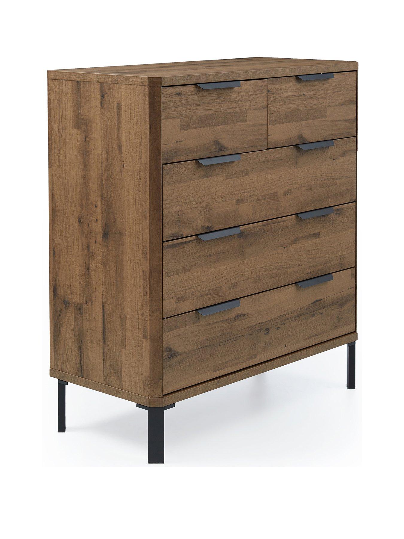 Image 3 of 7 of The Very Collection Harlem 2&nbsp;+ 3&nbsp;Drawer Chest - Mid Oak -&nbsp;FSC&reg; Certified