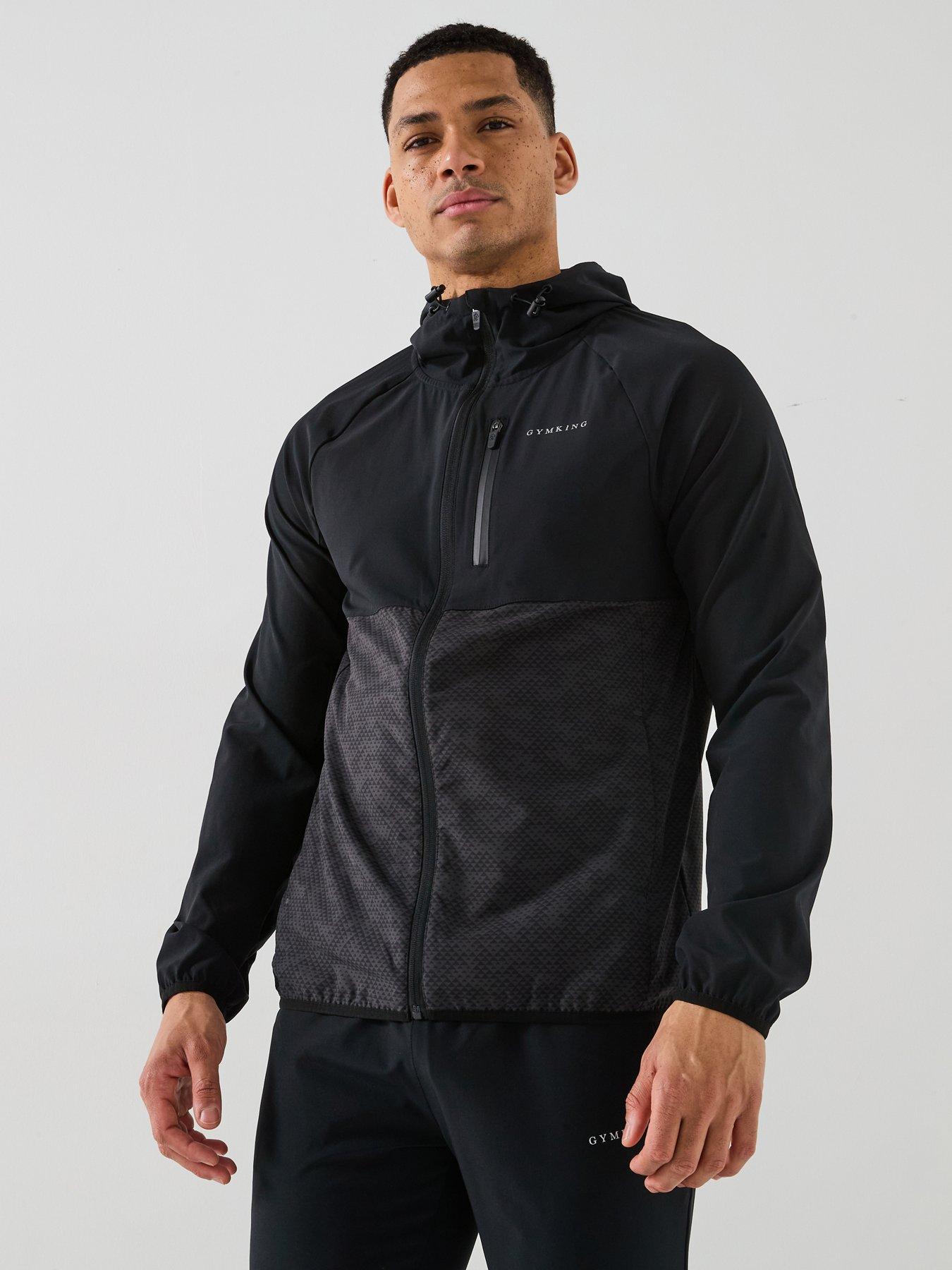 Image 1 of 6 of Gym King Men's Enigma Full Zip Hoodie - Black
