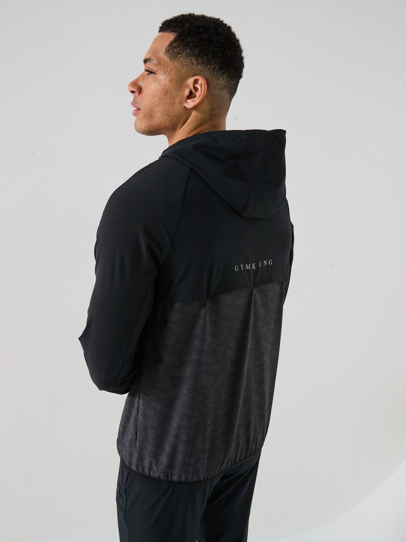 Image 2 of 6 of Gym King Men's Enigma Full Zip Hoodie - Black