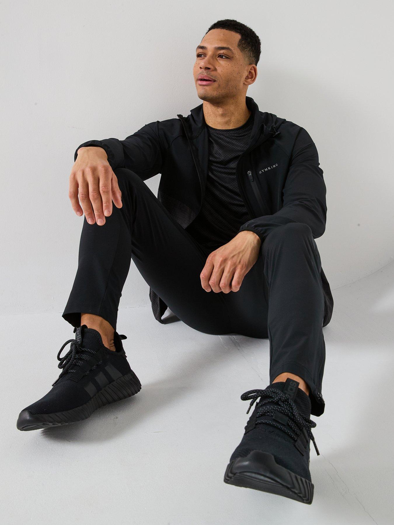 Image 4 of 6 of Gym King Men's Enigma Full Zip Hoodie - Black