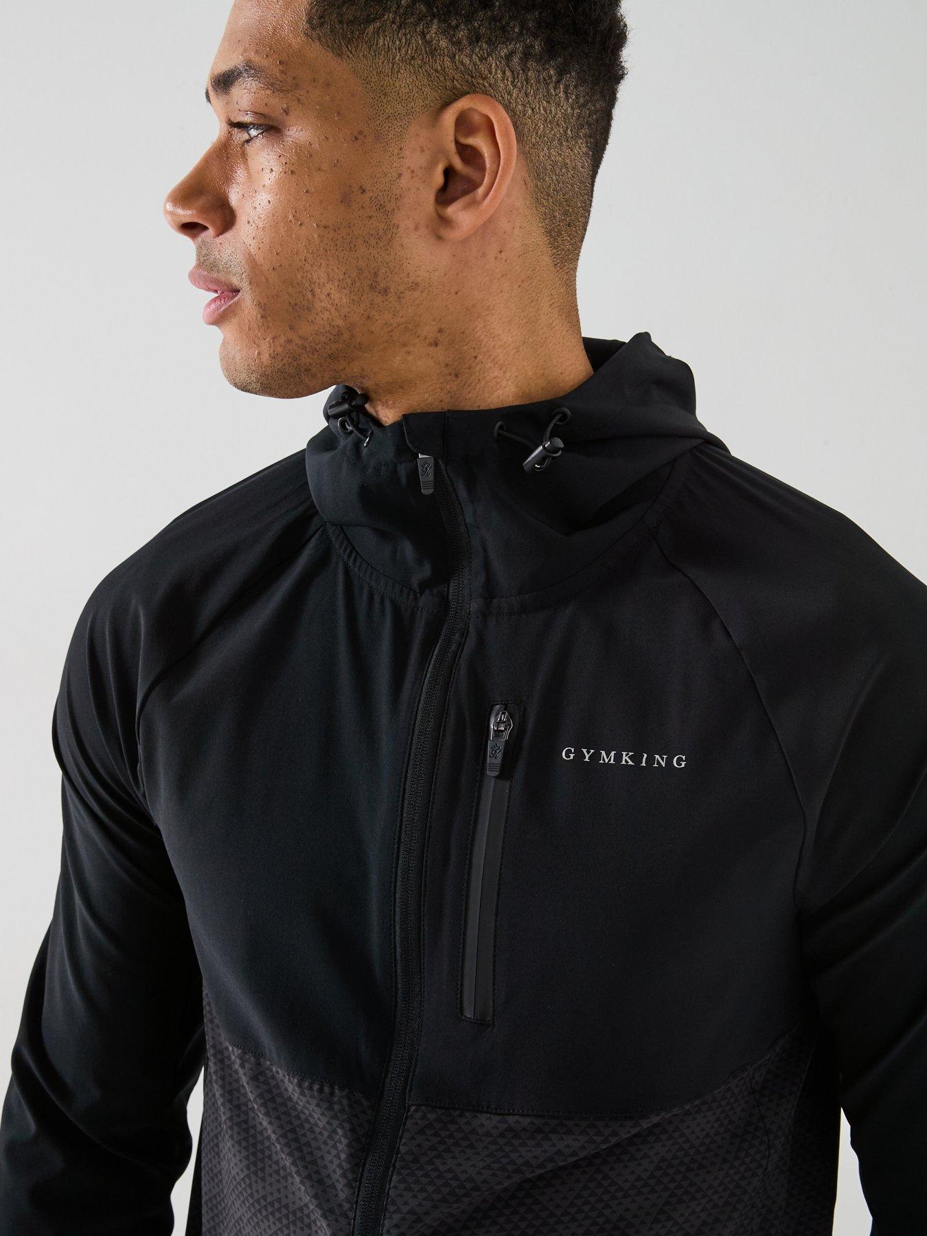 Image 5 of 6 of Gym King Men's Enigma Full Zip Hoodie - Black
