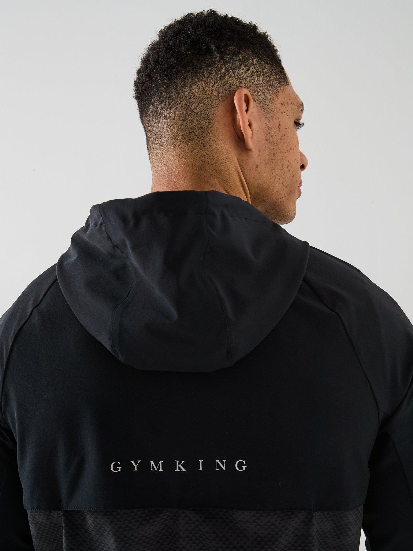 Image 6 of 6 of Gym King Men's Enigma Full Zip Hoodie - Black