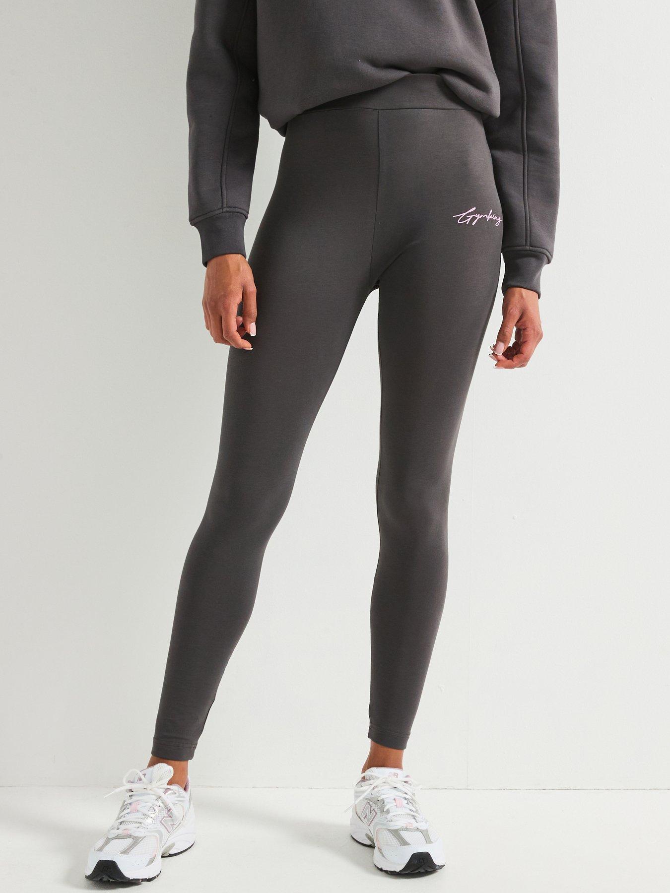undefined Womens Script Mindset Jersey Legging - Grey
