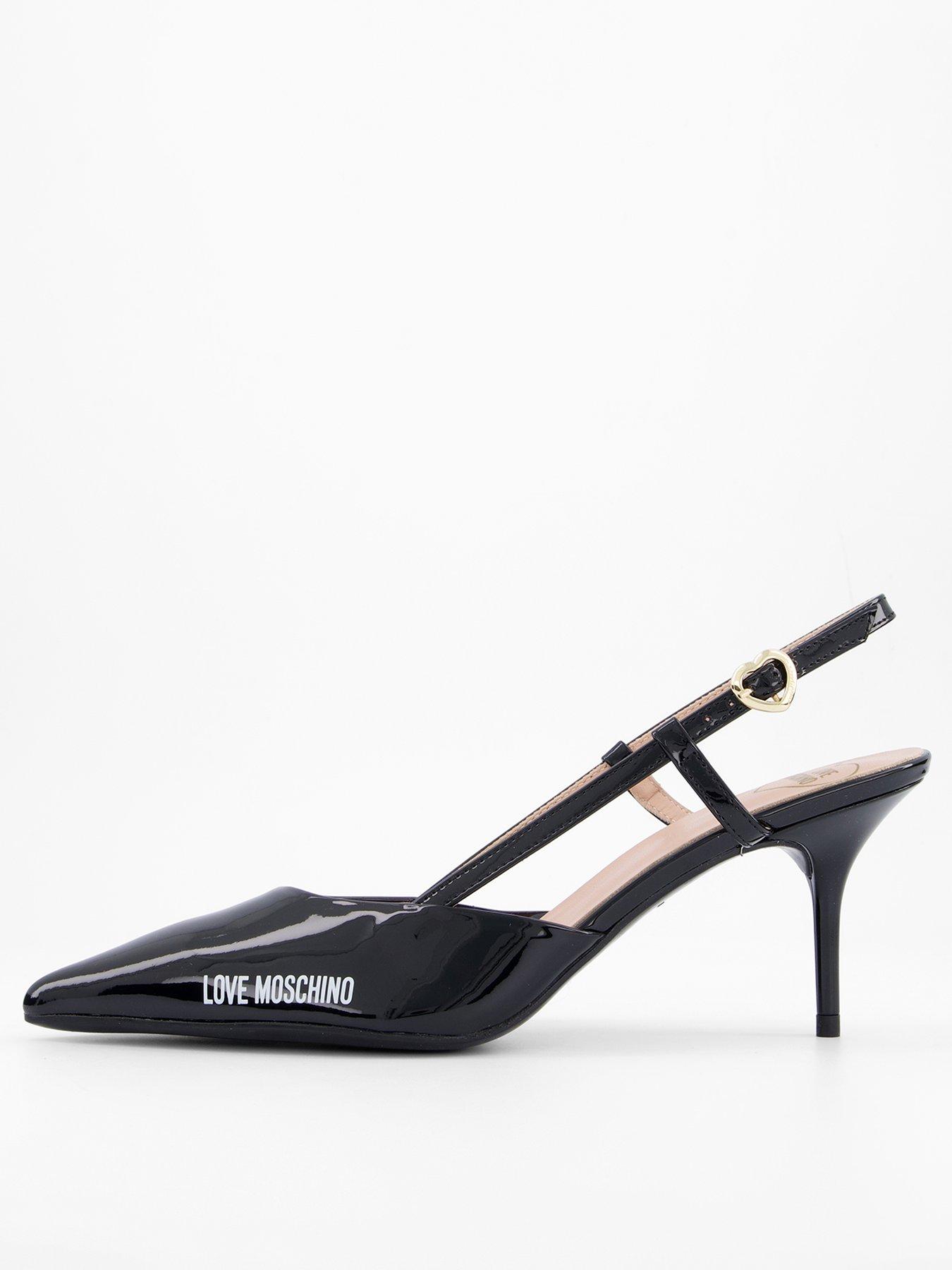 undefined Love Moschino Logo Kitten Heel Court Shoe