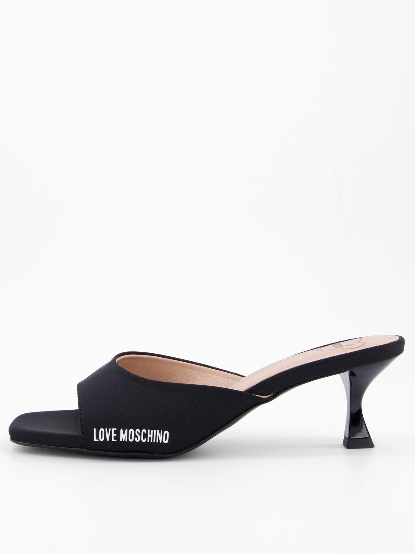 undefined Love Moschino Logo Kitten Heel Mule