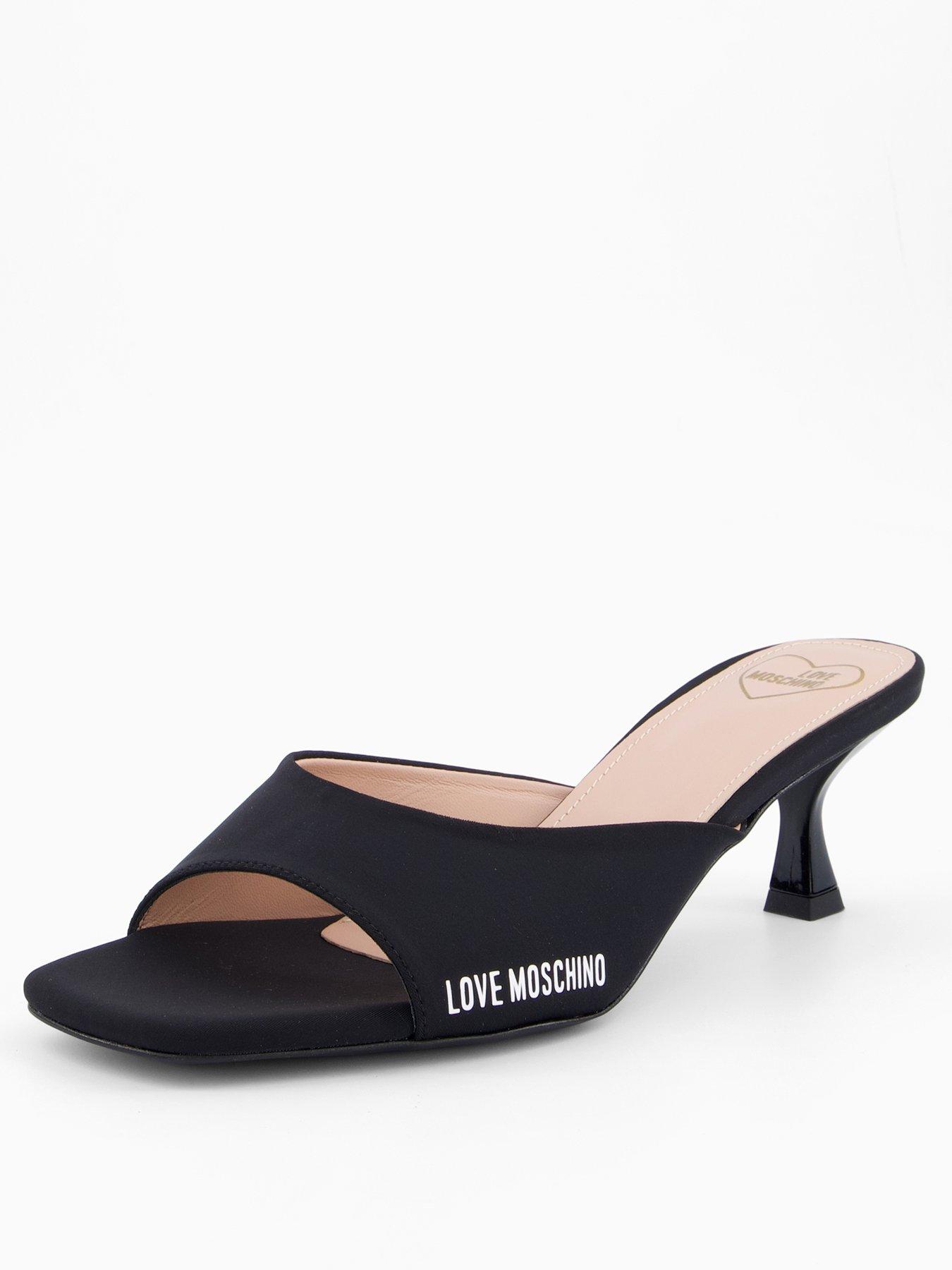 Image 2 of 6 of LOVE MOSCHINO Logo Kitten Heel Mule