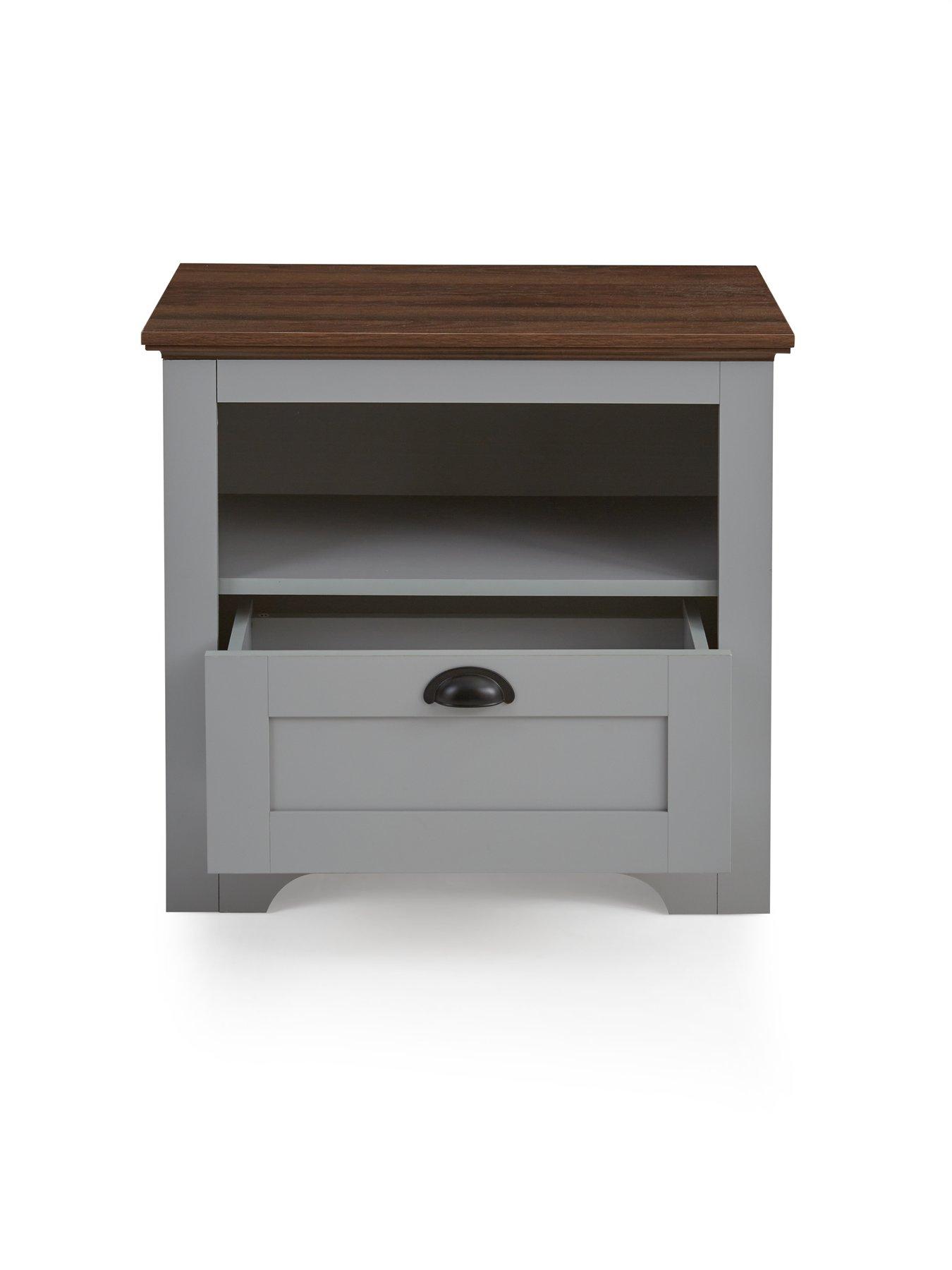 Image 4 of 7 of The Very Collection New Devon Lamp Table - Grey/Walnut&nbsp;- FSC Certified