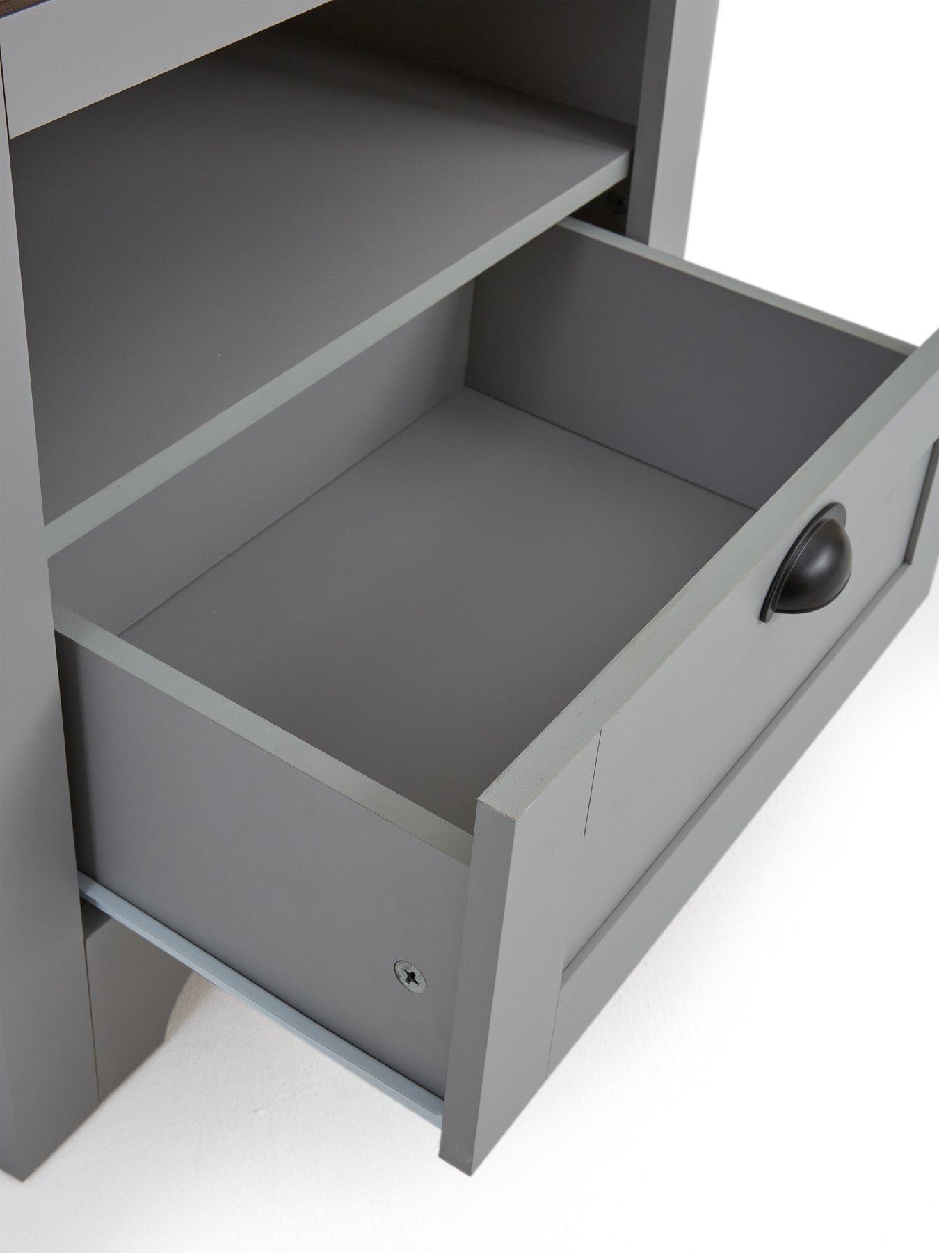 Image 5 of 7 of The Very Collection New Devon Lamp Table - Grey/Walnut&nbsp;- FSC Certified