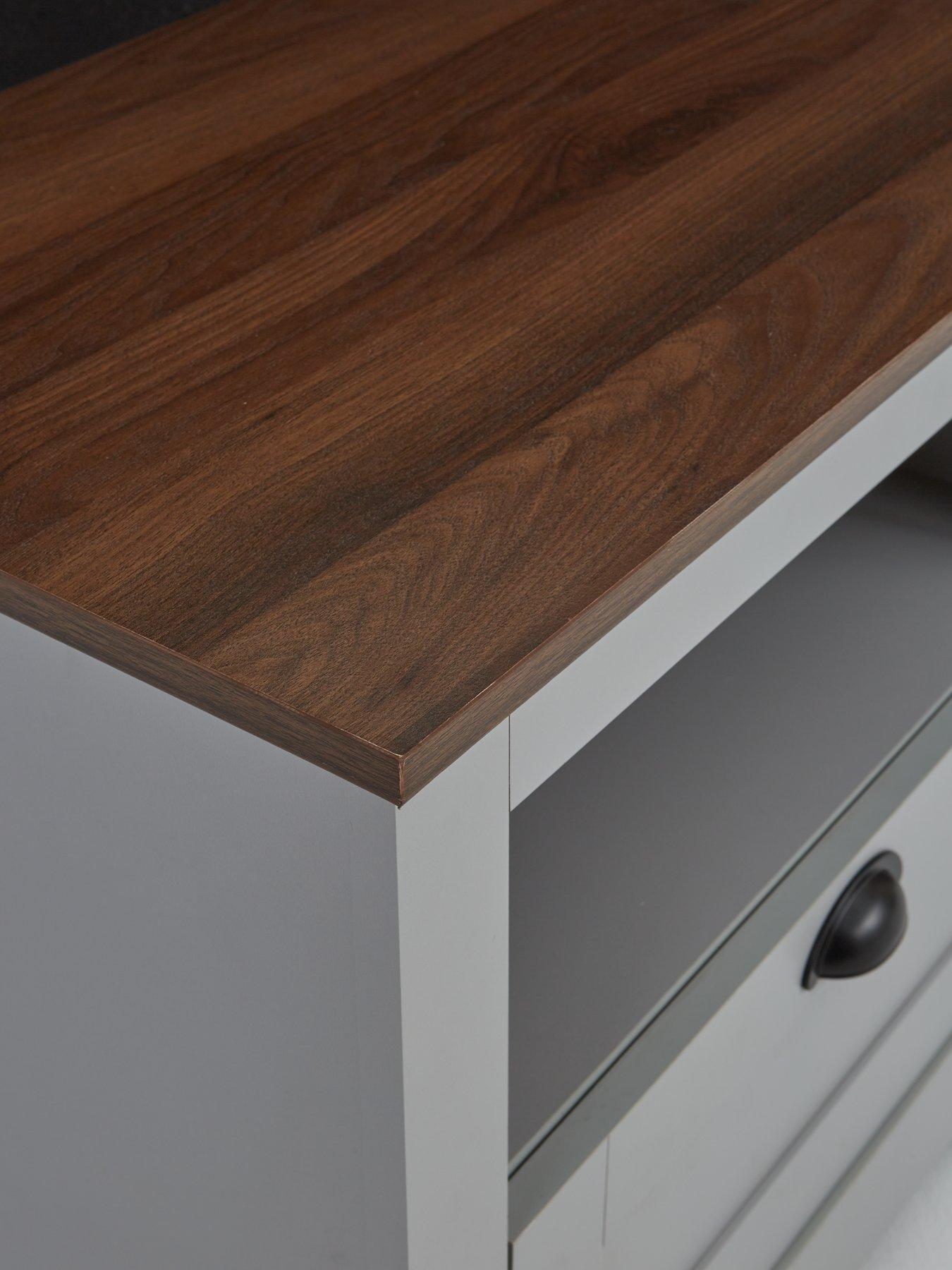 Image 6 of 7 of The Very Collection New Devon Lamp Table - Grey/Walnut&nbsp;- FSC Certified