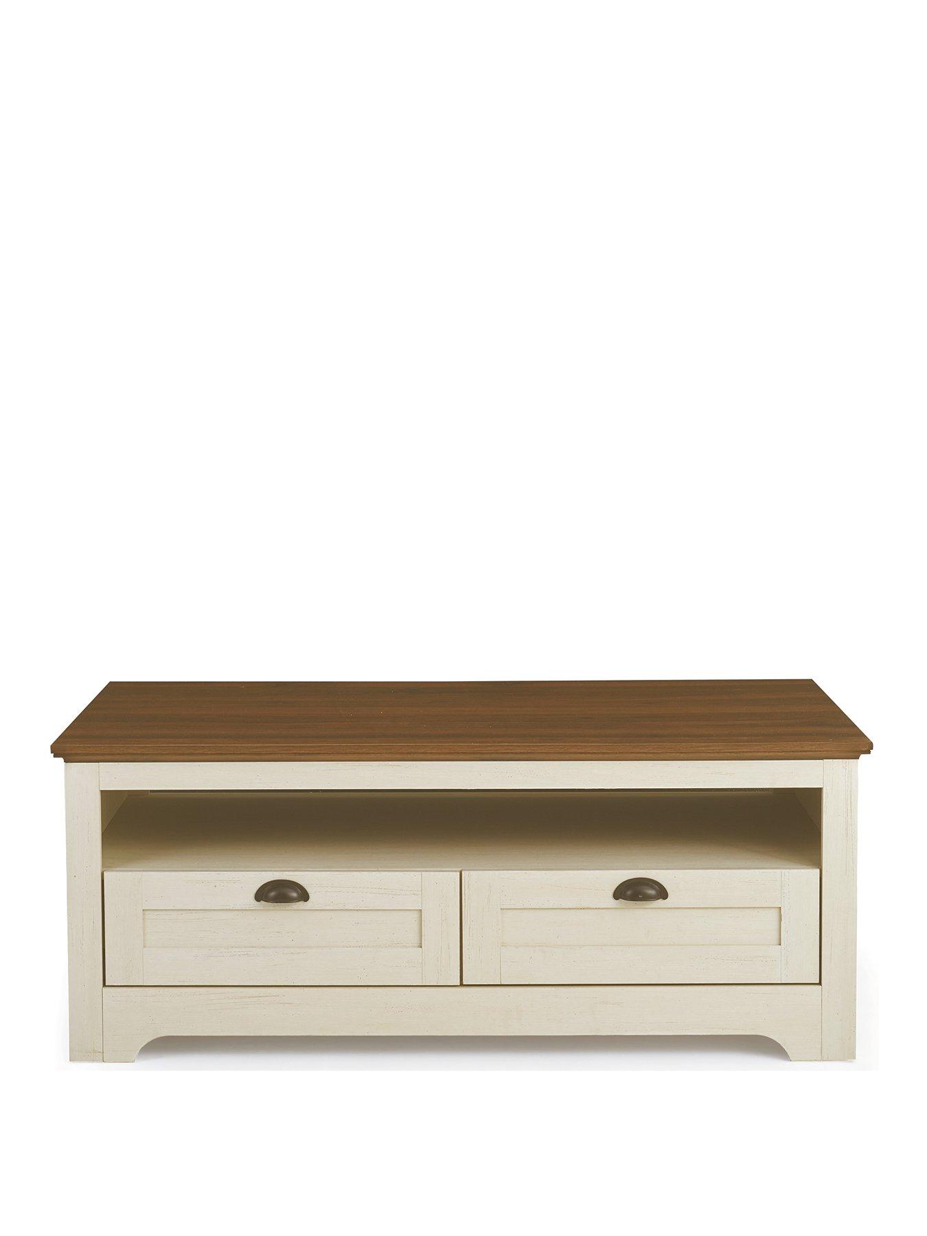 Image 2 of 7 of The Very Collection New Devon Coffee Table - Ivory/Walnut - FSC&reg; Certified