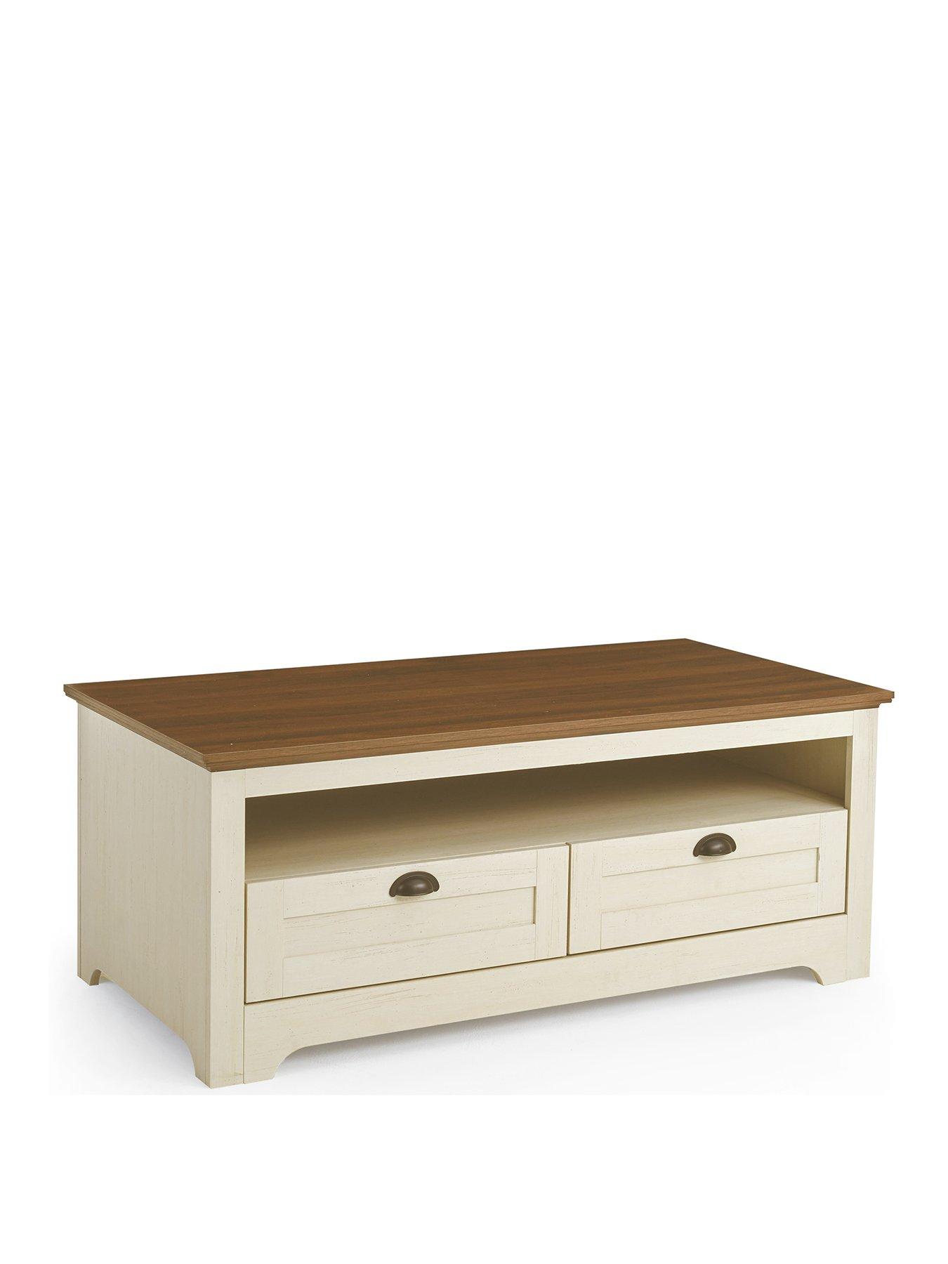 Image 3 of 7 of The Very Collection New Devon Coffee Table - Ivory/Walnut - FSC&reg; Certified
