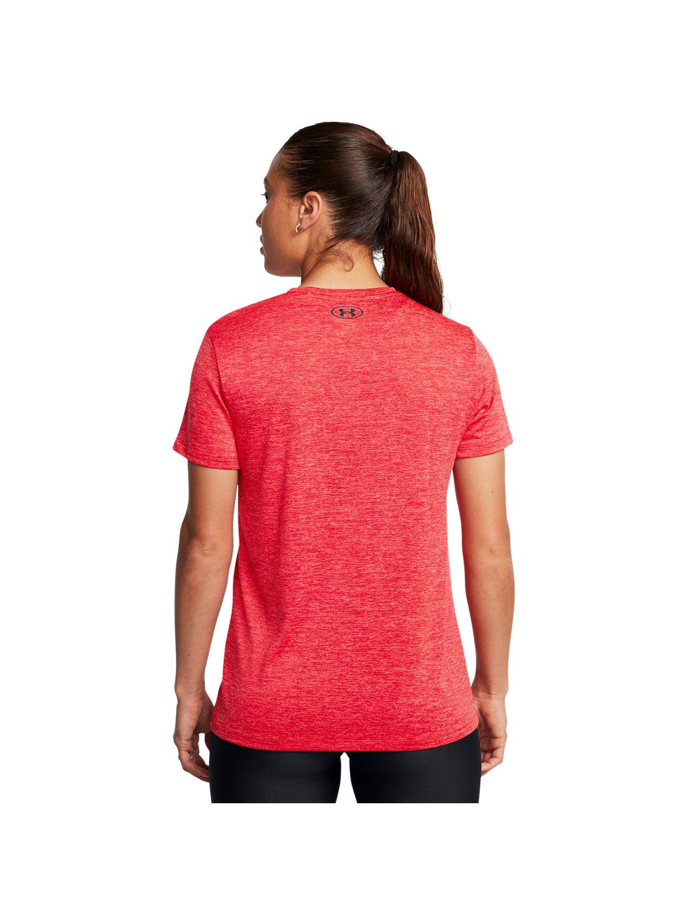 Image 2 of 2 of UNDER ARMOUR Womens Training Tech Short Sleeve Crew Twist T-Shirt - Red