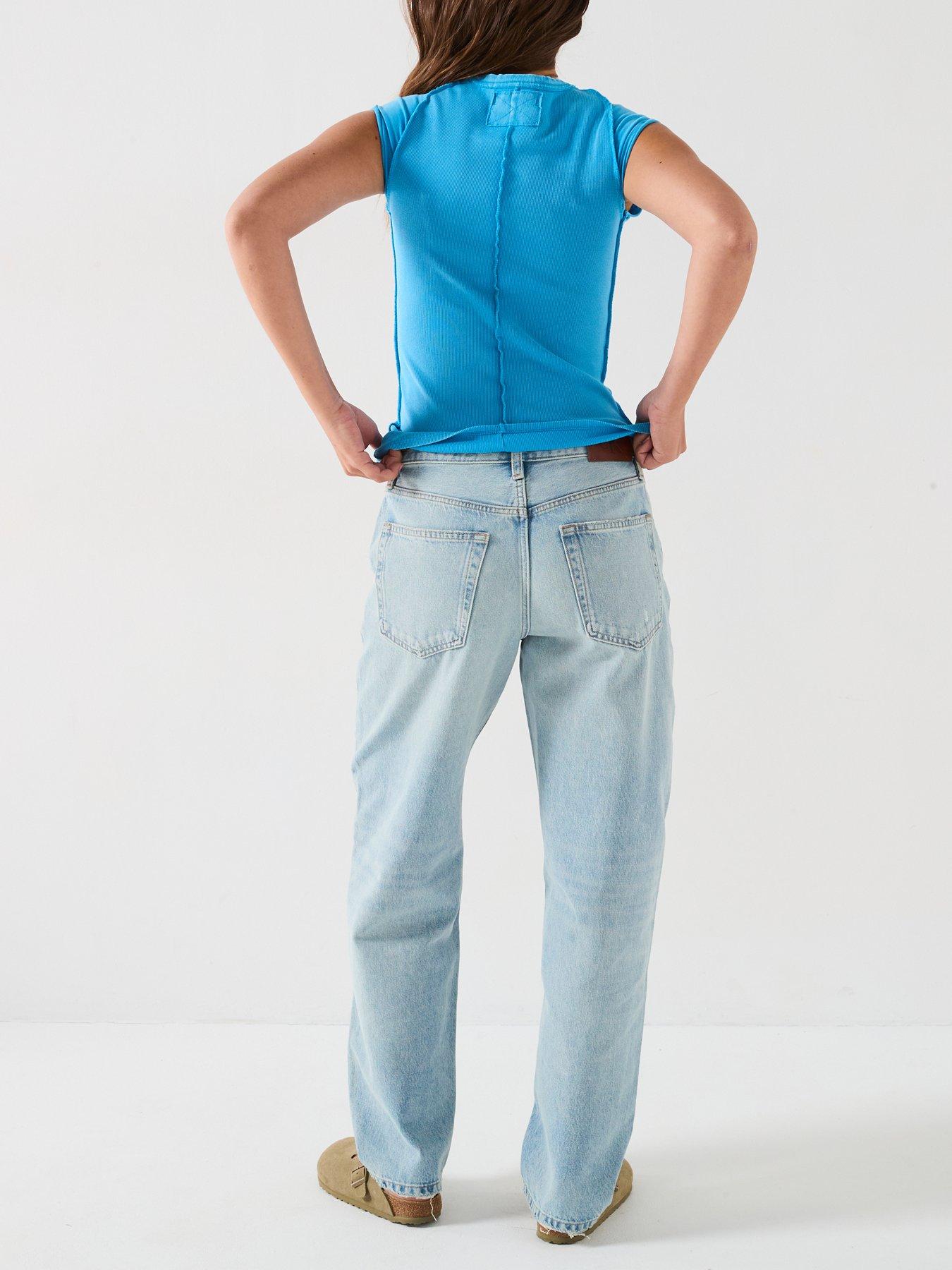Image 5 of 6 of FREE PEOPLE Ever Had T-shirt - Bright Blue