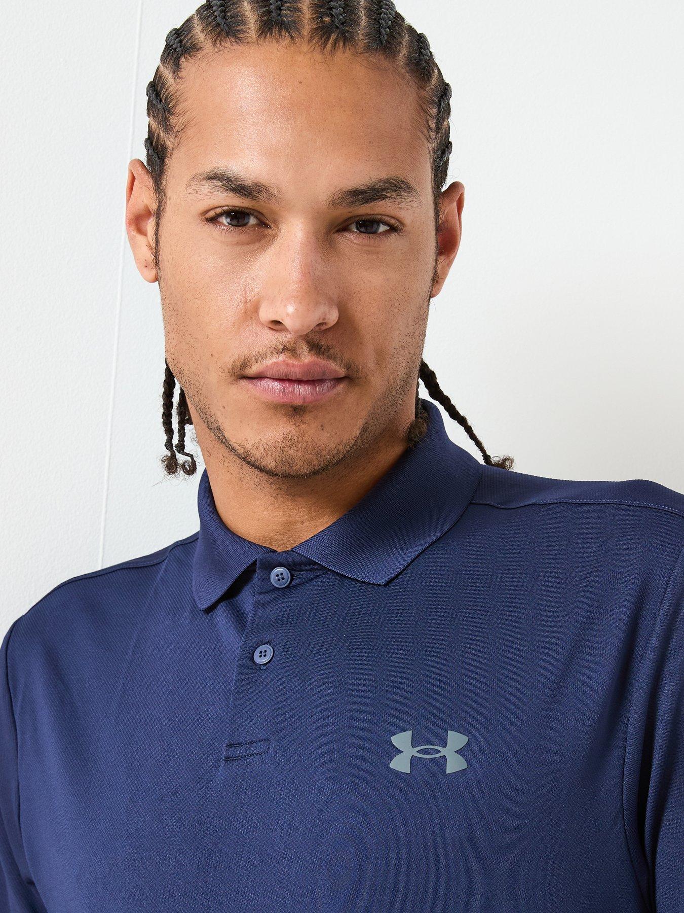 Image 4 of 5 of UNDER ARMOUR Men's Training Matchplay Polo Shirt - Blue